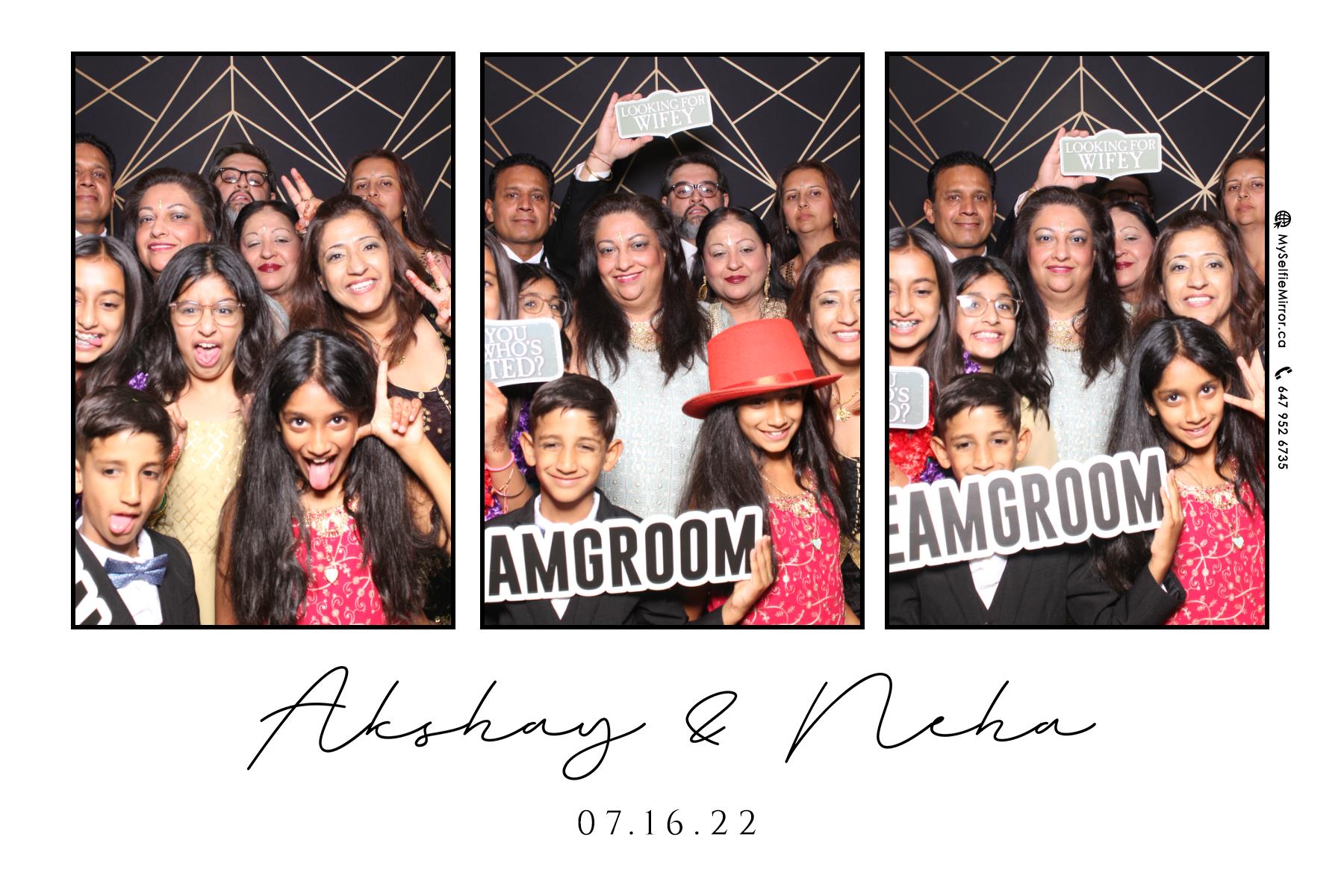 Neha & Akshay | View more photos from the event at gallery.myselfiemirror.ca/u/romanmyselfiemirrorca/Neha-Akshay