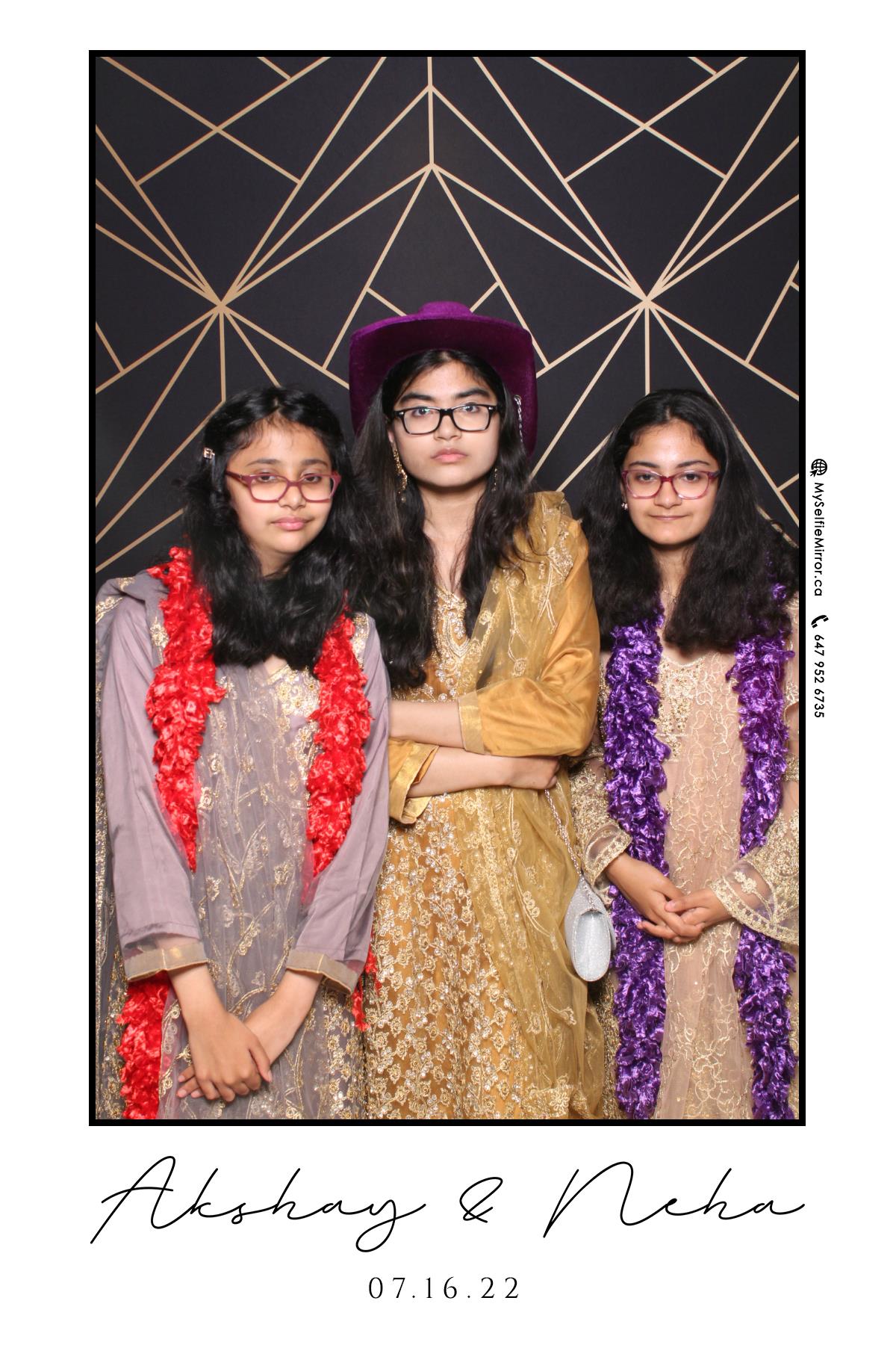 Neha & Akshay | View more photos from the event at gallery.myselfiemirror.ca/u/romanmyselfiemirrorca/Neha-Akshay