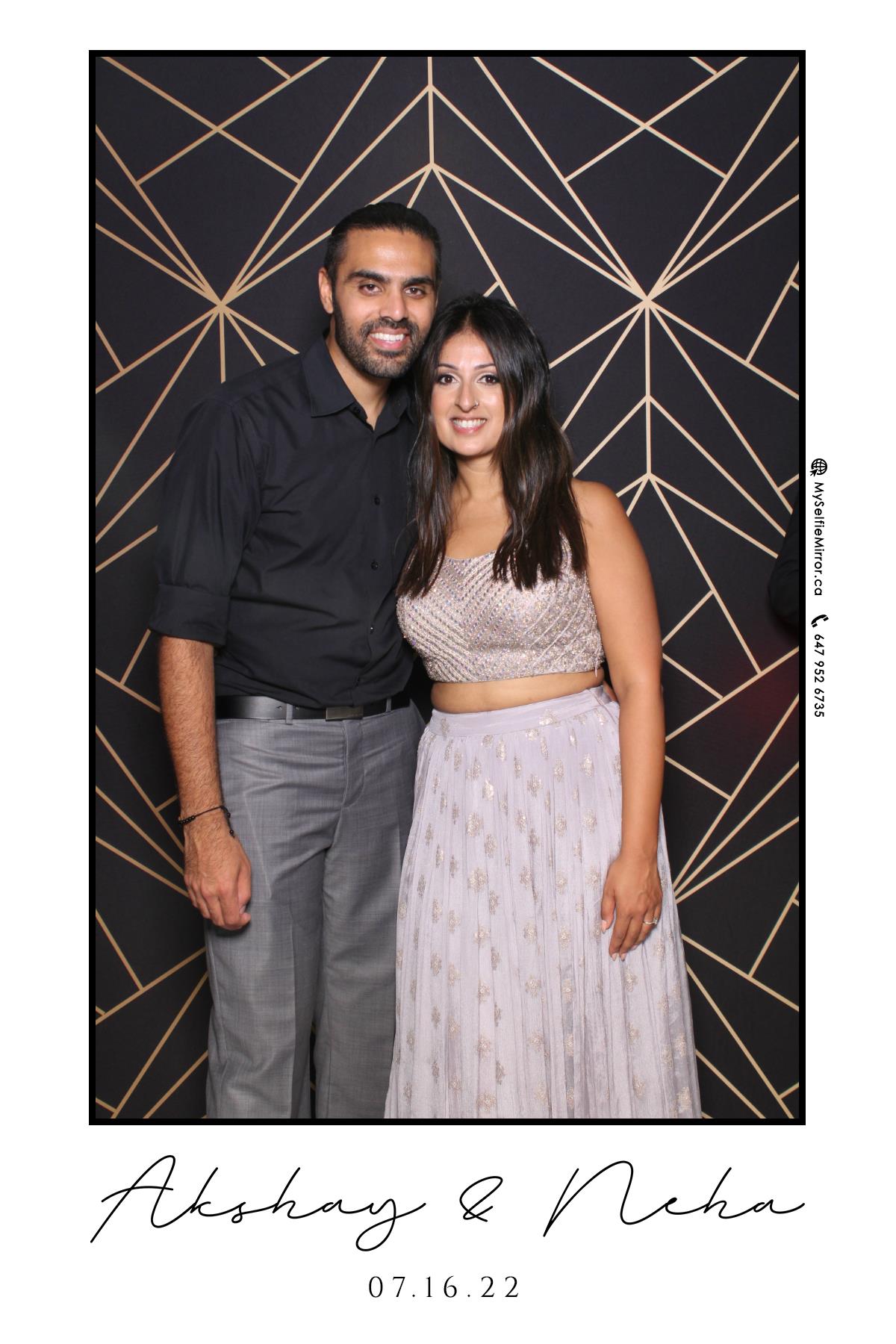 Neha & Akshay | View more photos from the event at gallery.myselfiemirror.ca/u/romanmyselfiemirrorca/Neha-Akshay