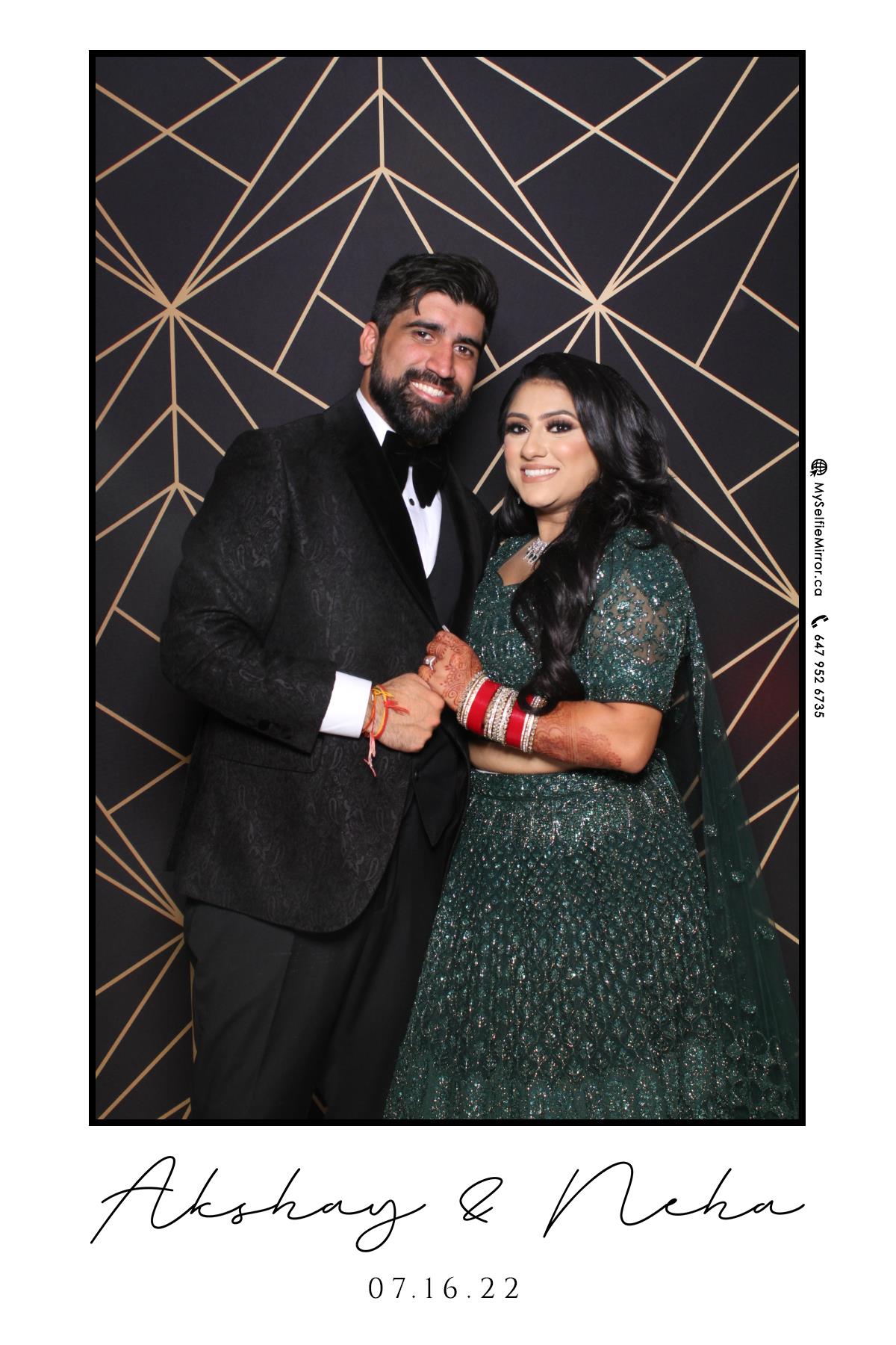 Neha & Akshay | View more photos from the event at gallery.myselfiemirror.ca/u/romanmyselfiemirrorca/Neha-Akshay