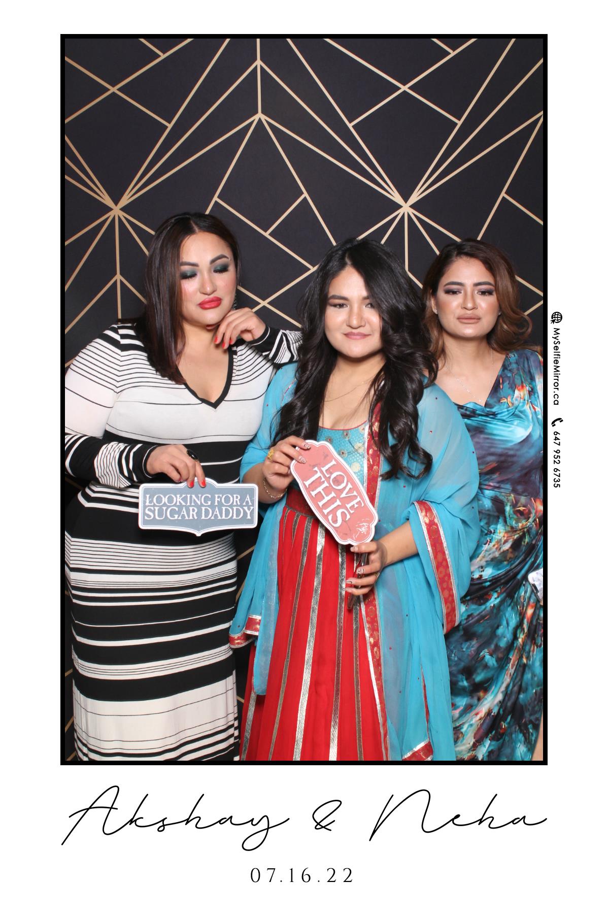 Neha & Akshay | View more photos from the event at gallery.myselfiemirror.ca/u/romanmyselfiemirrorca/Neha-Akshay