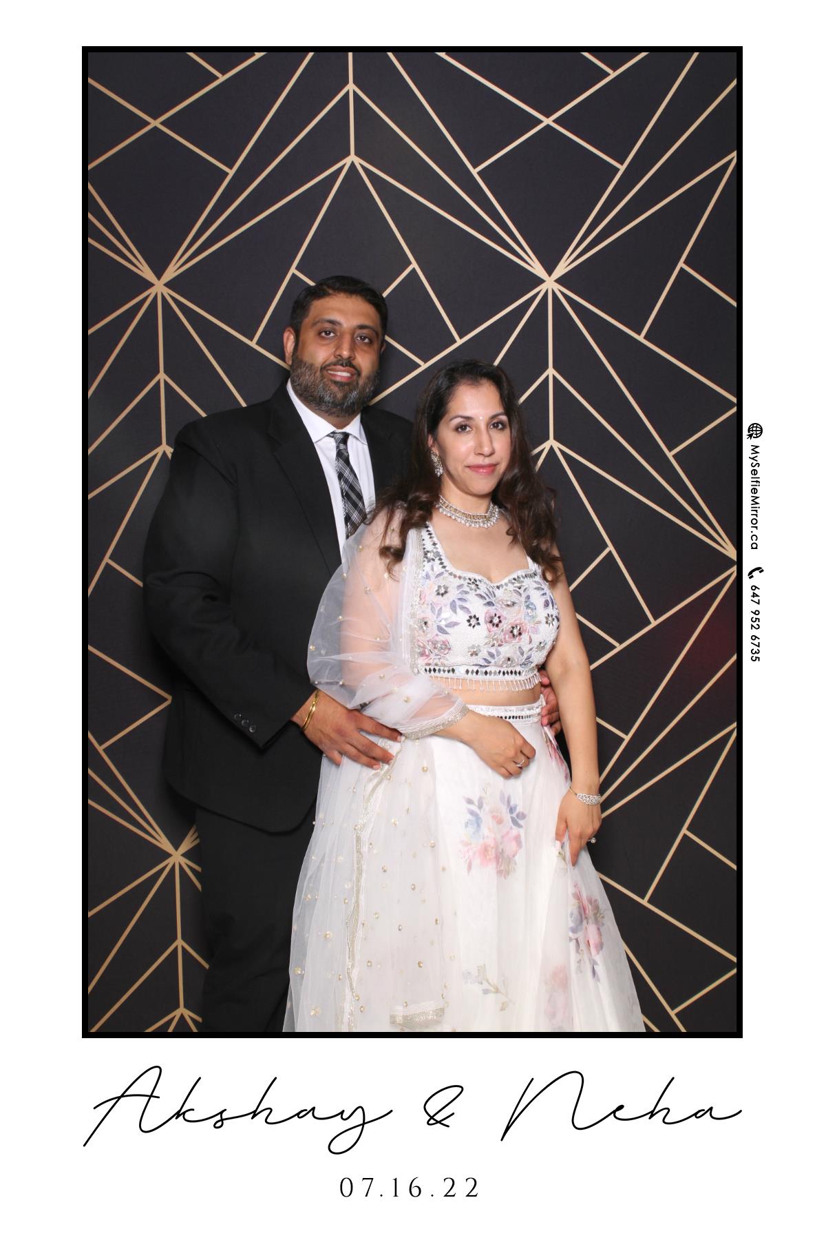 Neha & Akshay | View more photos from the event at gallery.myselfiemirror.ca/u/romanmyselfiemirrorca/Neha-Akshay