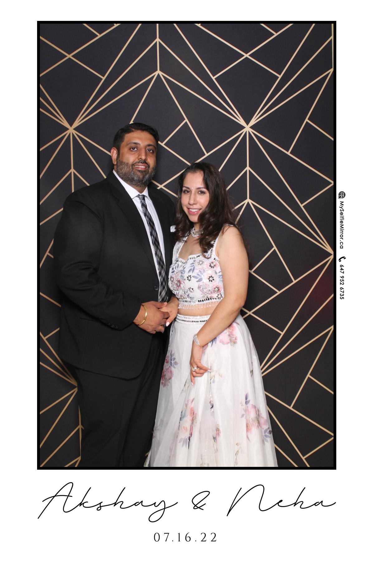 Neha & Akshay | View more photos from the event at gallery.myselfiemirror.ca/u/romanmyselfiemirrorca/Neha-Akshay