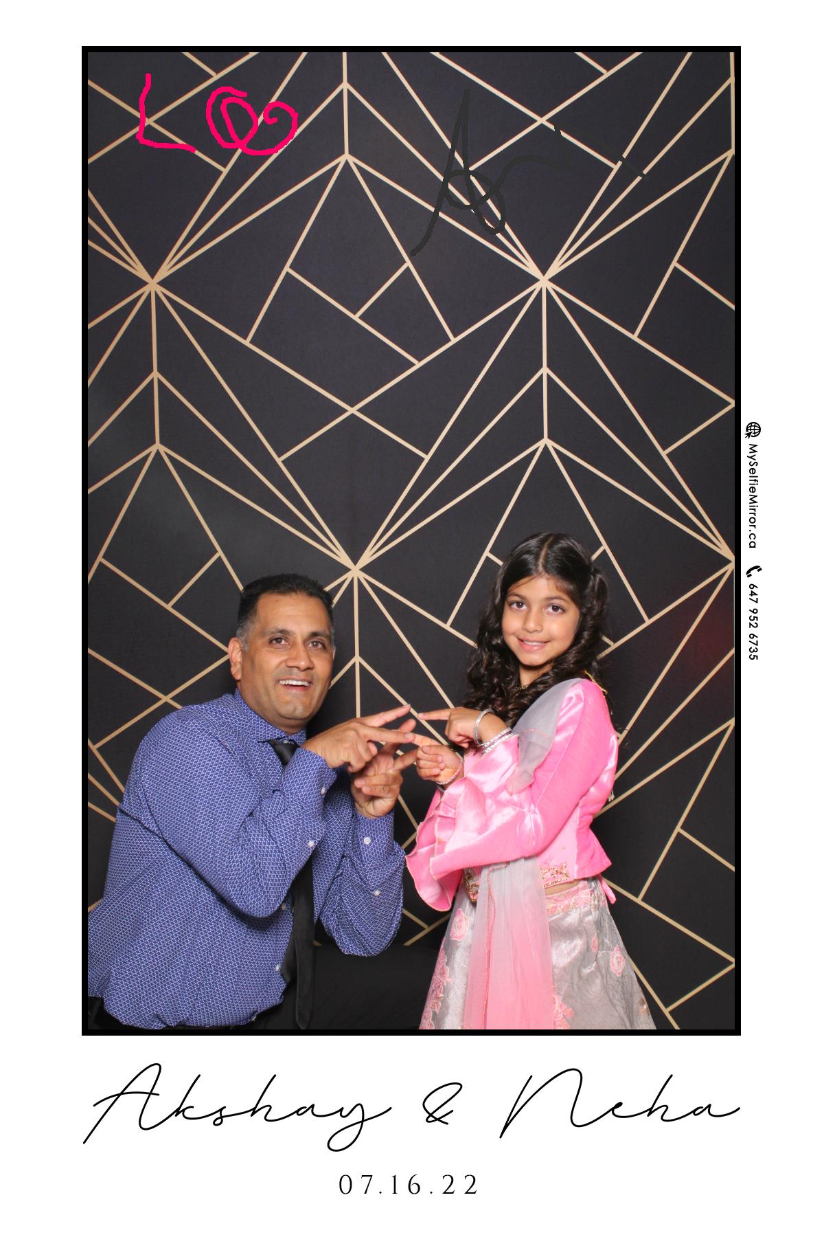 Neha & Akshay | View more photos from the event at gallery.myselfiemirror.ca/u/romanmyselfiemirrorca/Neha-Akshay