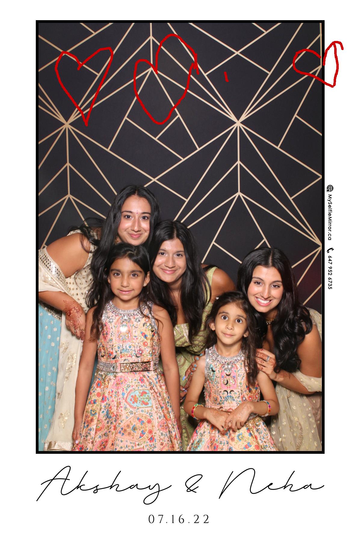 Neha & Akshay | View more photos from the event at gallery.myselfiemirror.ca/u/romanmyselfiemirrorca/Neha-Akshay