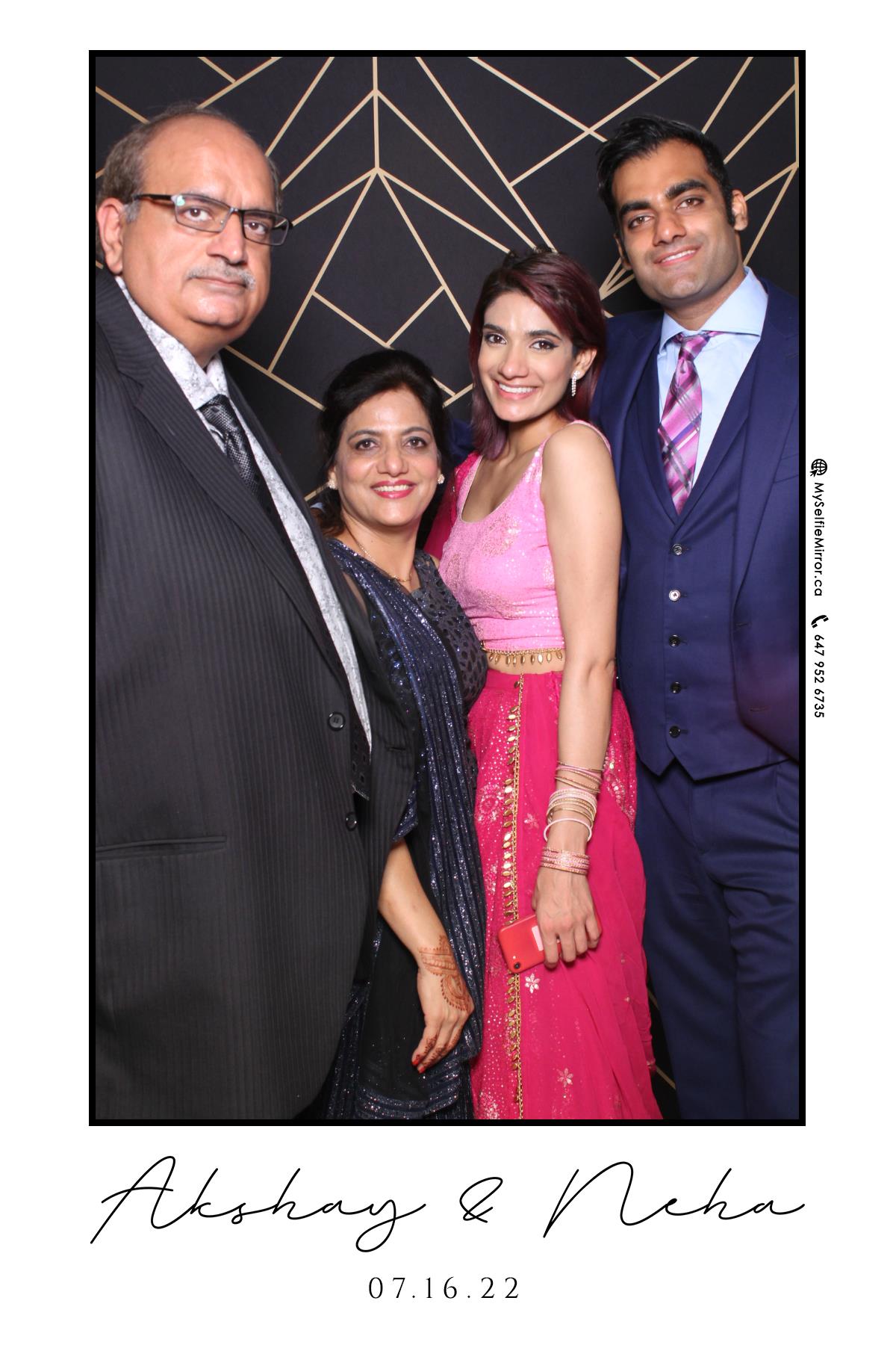 Neha & Akshay | View more photos from the event at gallery.myselfiemirror.ca/u/romanmyselfiemirrorca/Neha-Akshay
