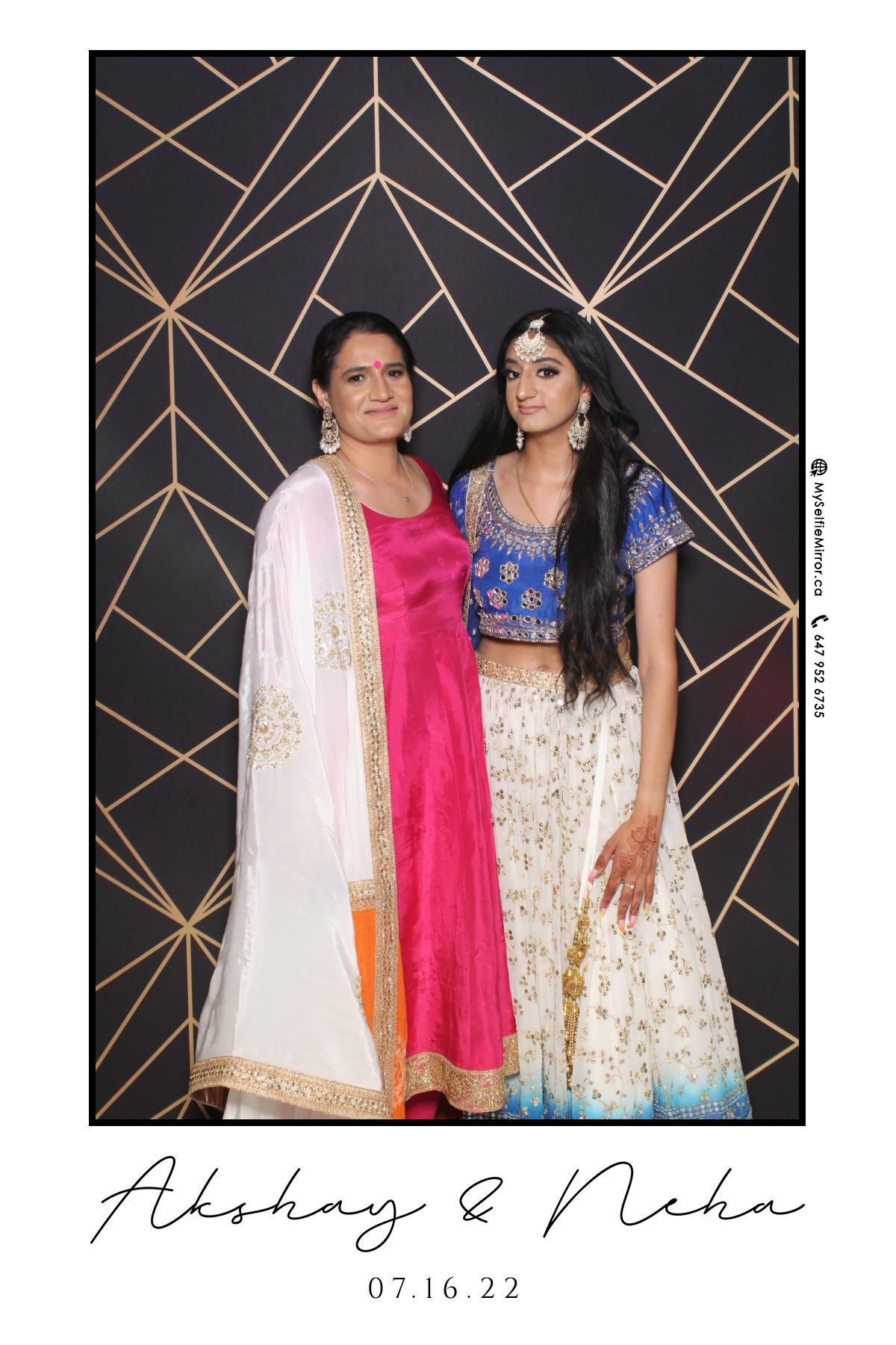 Neha & Akshay | View more photos from the event at gallery.myselfiemirror.ca/u/romanmyselfiemirrorca/Neha-Akshay