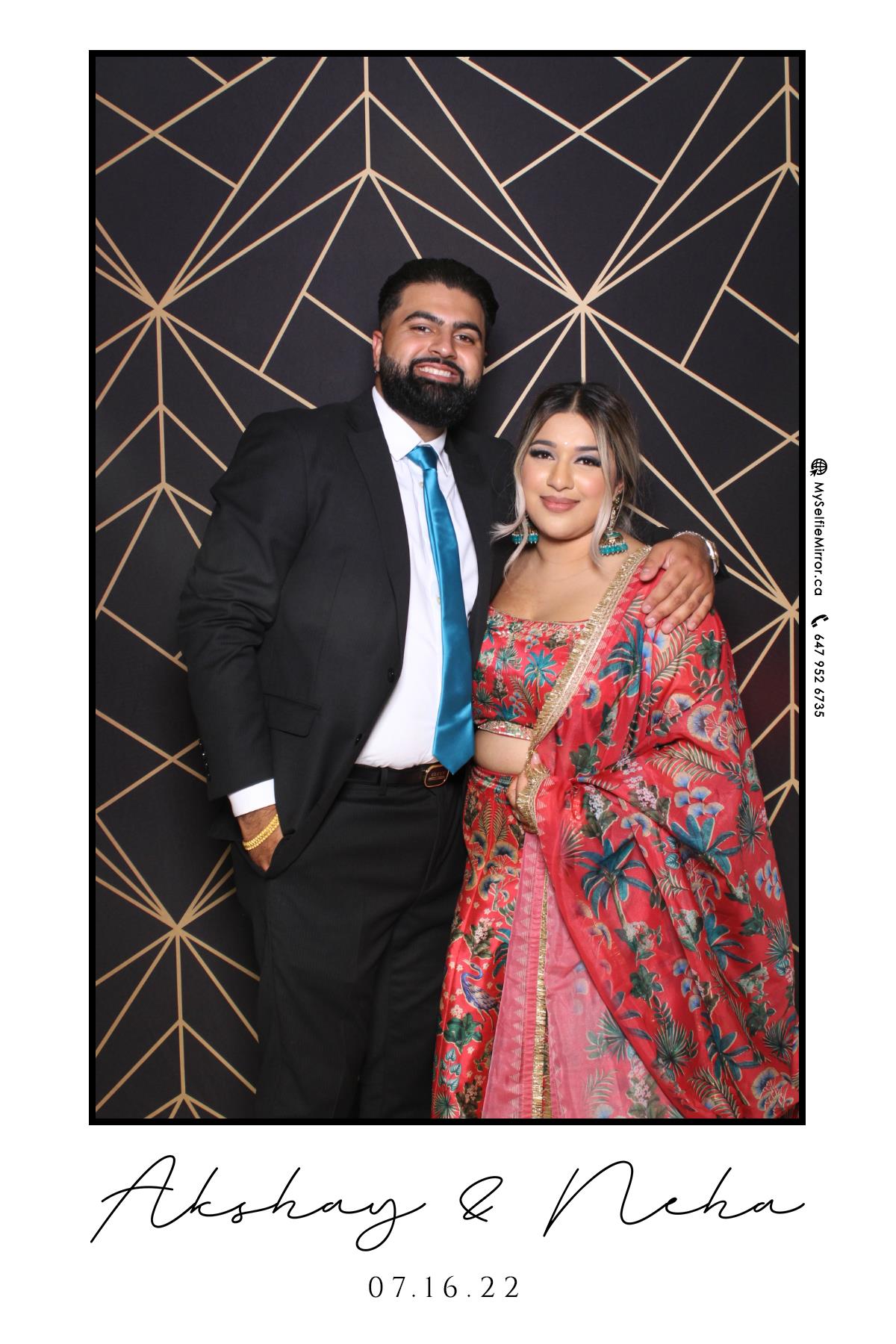 Neha & Akshay | View more photos from the event at gallery.myselfiemirror.ca/u/romanmyselfiemirrorca/Neha-Akshay