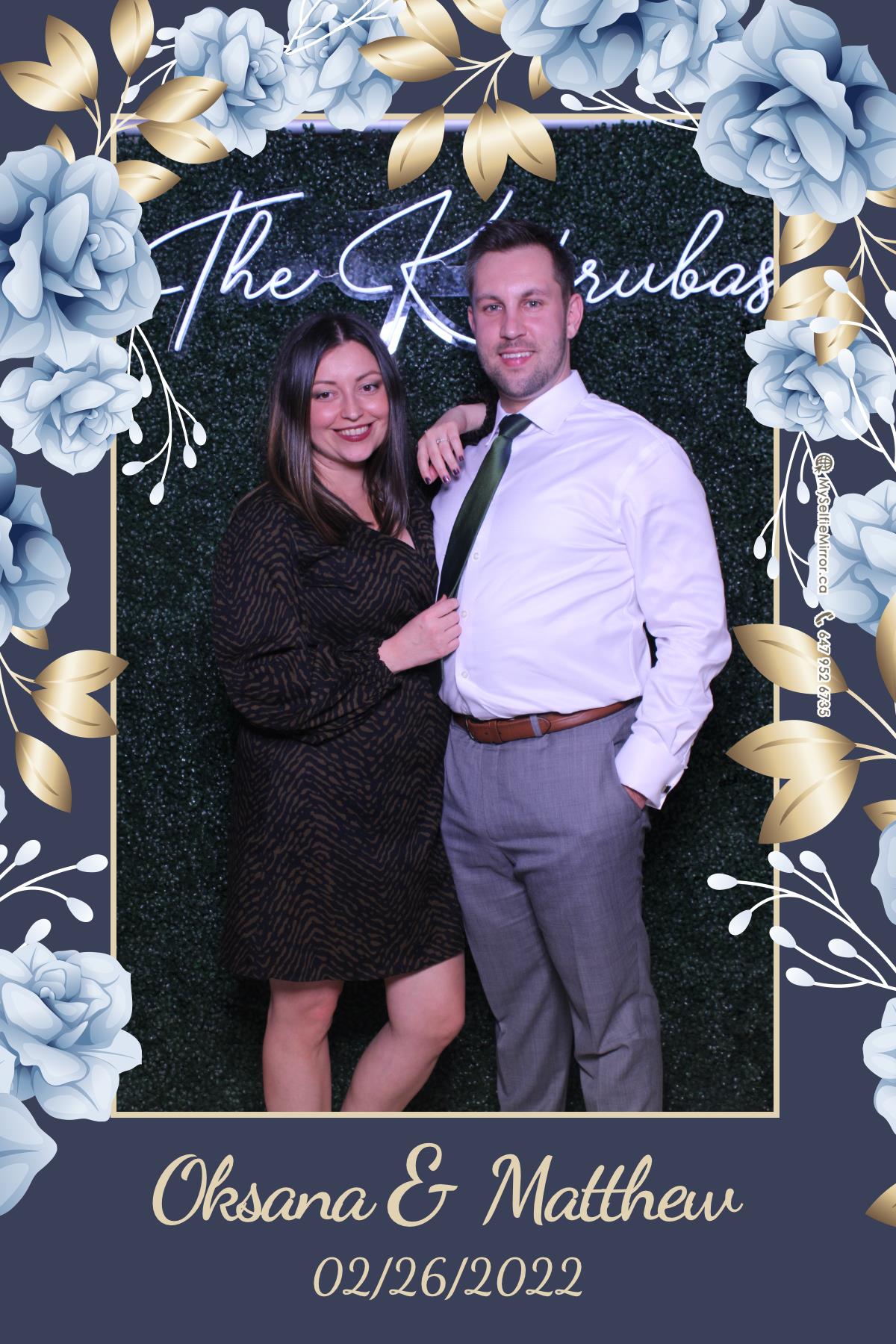 Oksana + Matthew | View more photos from the event at gallery.myselfiemirror.ca/u/romanmyselfiemirrorca/Oksana-Matthew