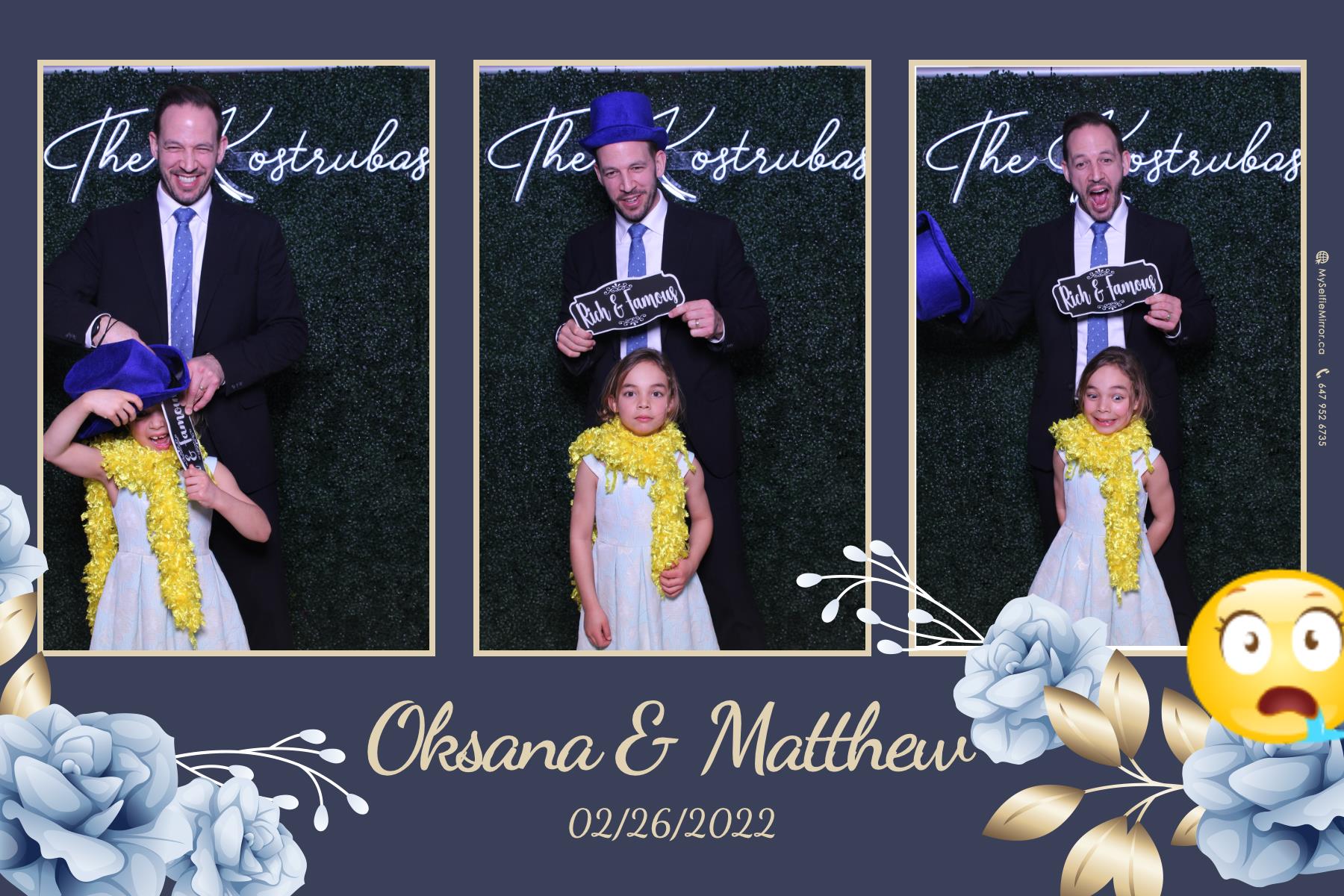 Oksana + Matthew | View more photos from the event at gallery.myselfiemirror.ca/u/romanmyselfiemirrorca/Oksana-Matthew