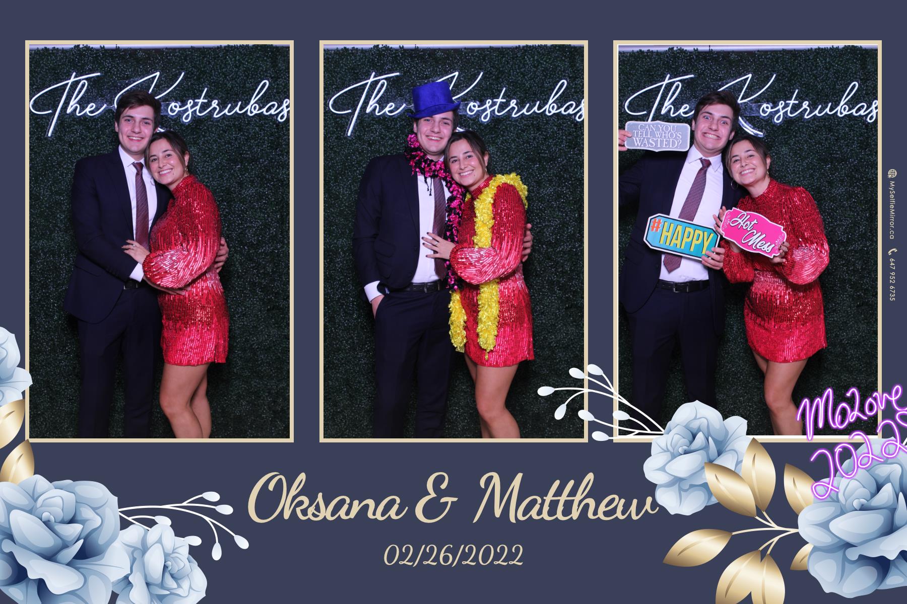 Oksana + Matthew | View more photos from the event at gallery.myselfiemirror.ca/u/romanmyselfiemirrorca/Oksana-Matthew