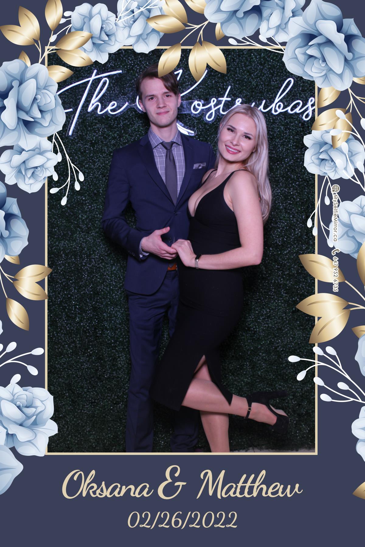 Oksana + Matthew | View more photos from the event at gallery.myselfiemirror.ca/u/romanmyselfiemirrorca/Oksana-Matthew