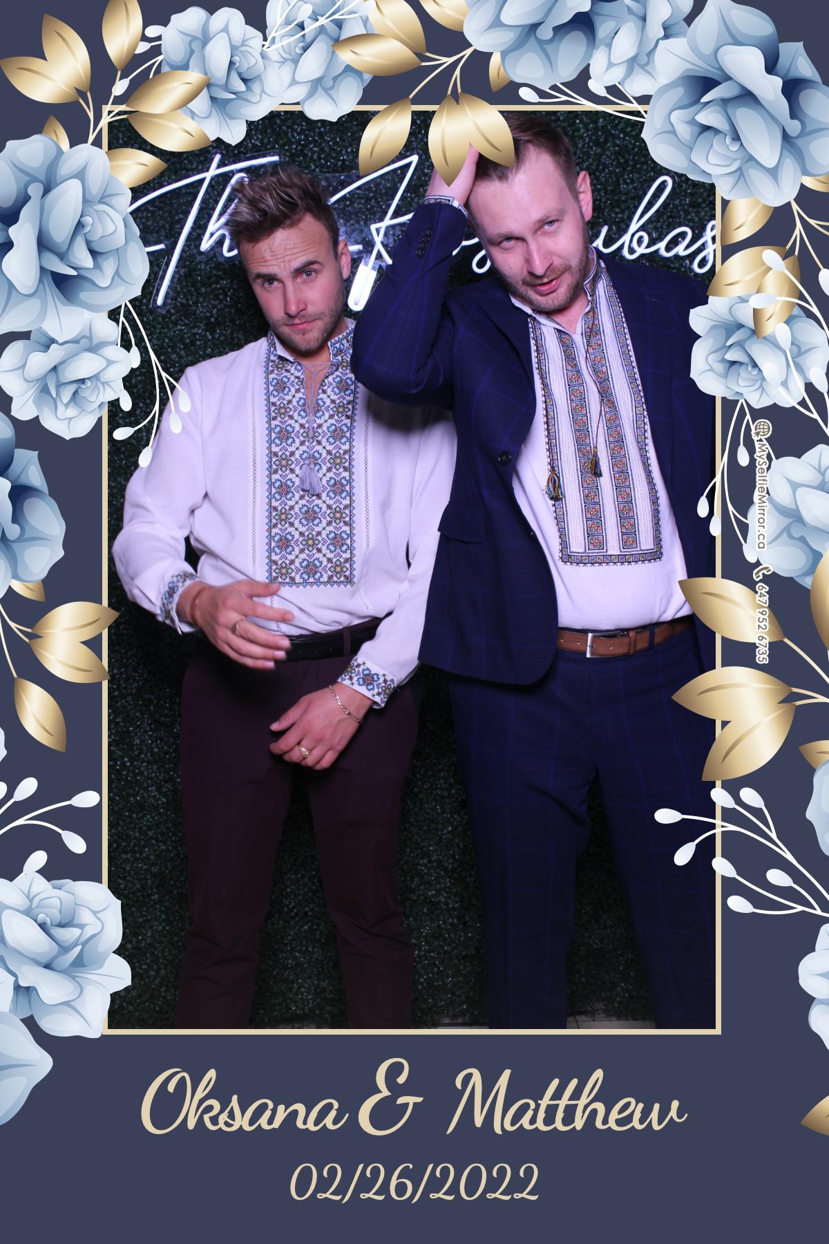 Oksana + Matthew | View more photos from the event at gallery.myselfiemirror.ca/u/romanmyselfiemirrorca/Oksana-Matthew