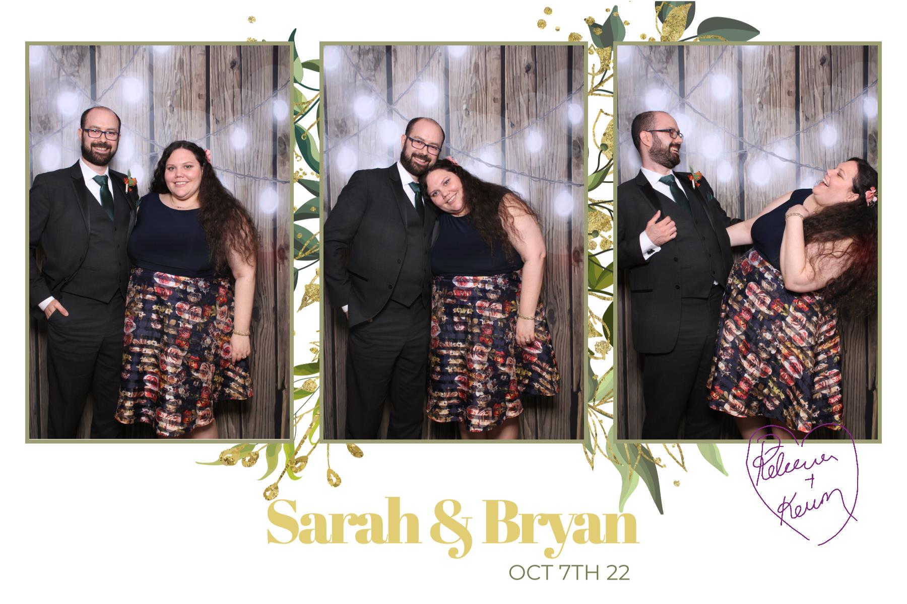 Sarah & Bryan  | View more photos from the event at gallery.myselfiemirror.ca/u/romanmyselfiemirrorca/Sarah-Bryan