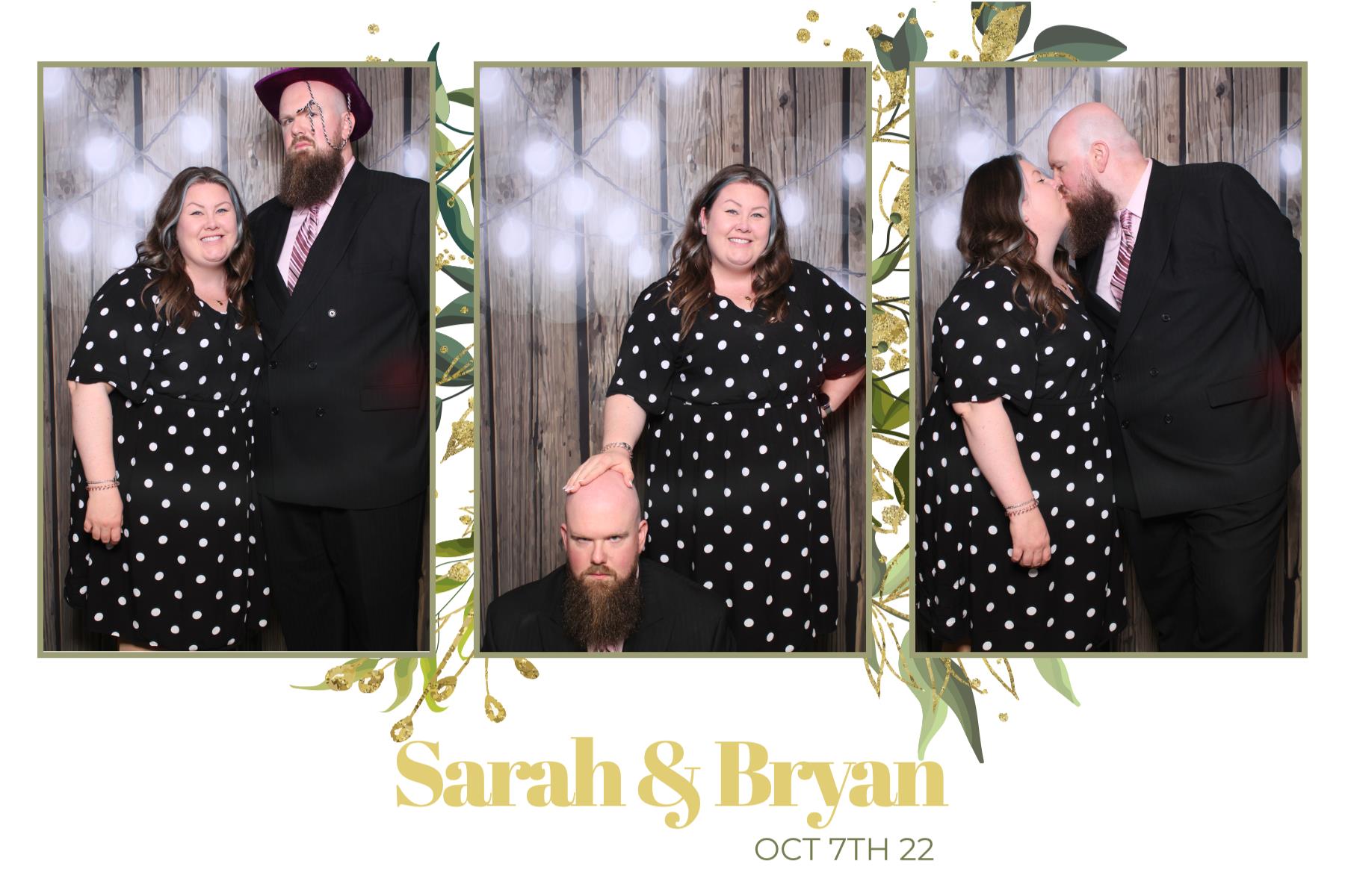 Sarah & Bryan  | View more photos from the event at gallery.myselfiemirror.ca/u/romanmyselfiemirrorca/Sarah-Bryan