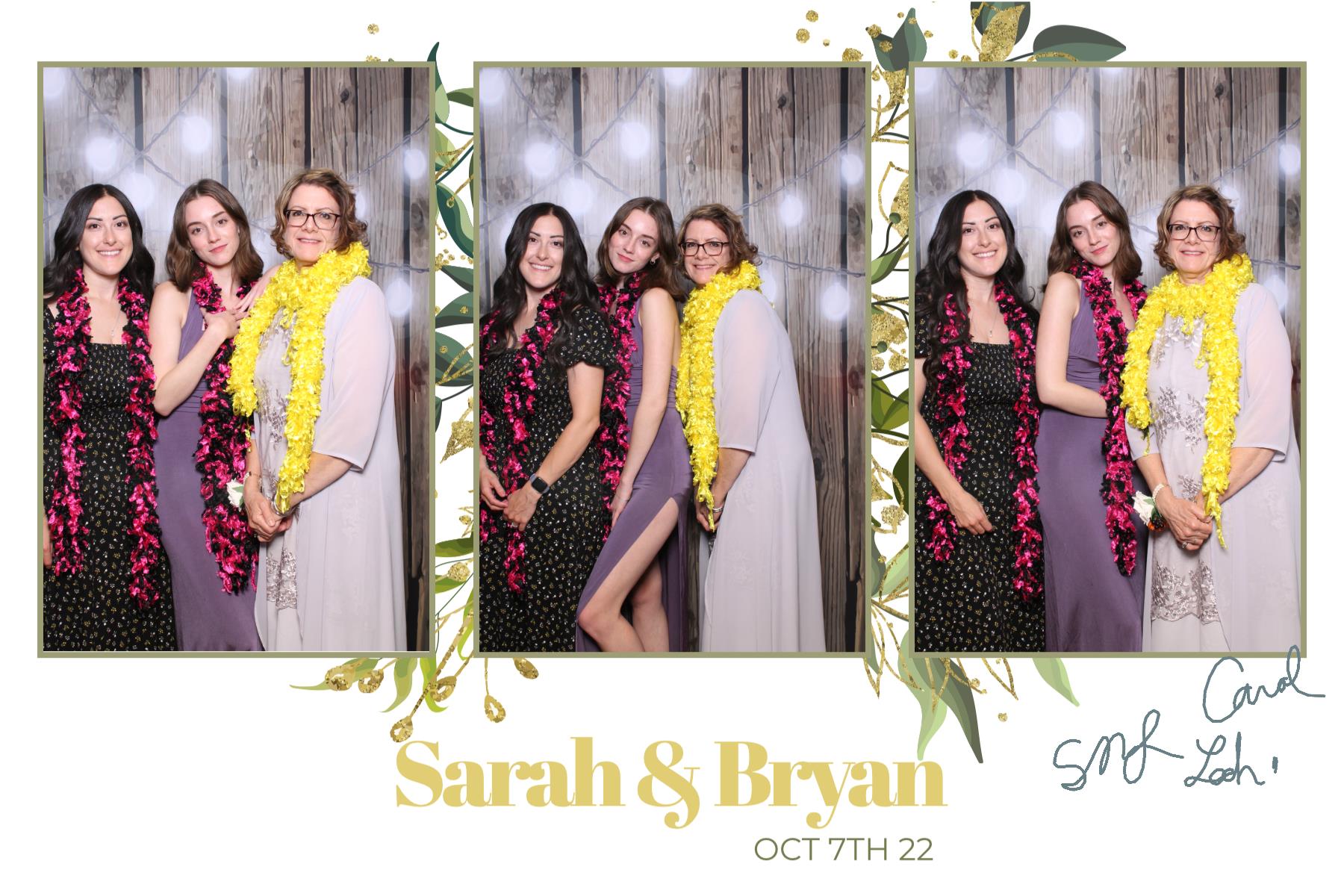 Sarah & Bryan  | View more photos from the event at gallery.myselfiemirror.ca/u/romanmyselfiemirrorca/Sarah-Bryan