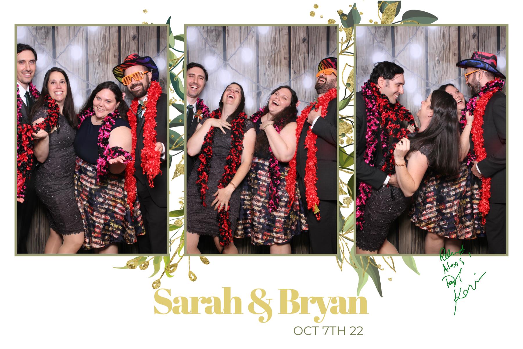 Sarah & Bryan  | View more photos from the event at gallery.myselfiemirror.ca/u/romanmyselfiemirrorca/Sarah-Bryan