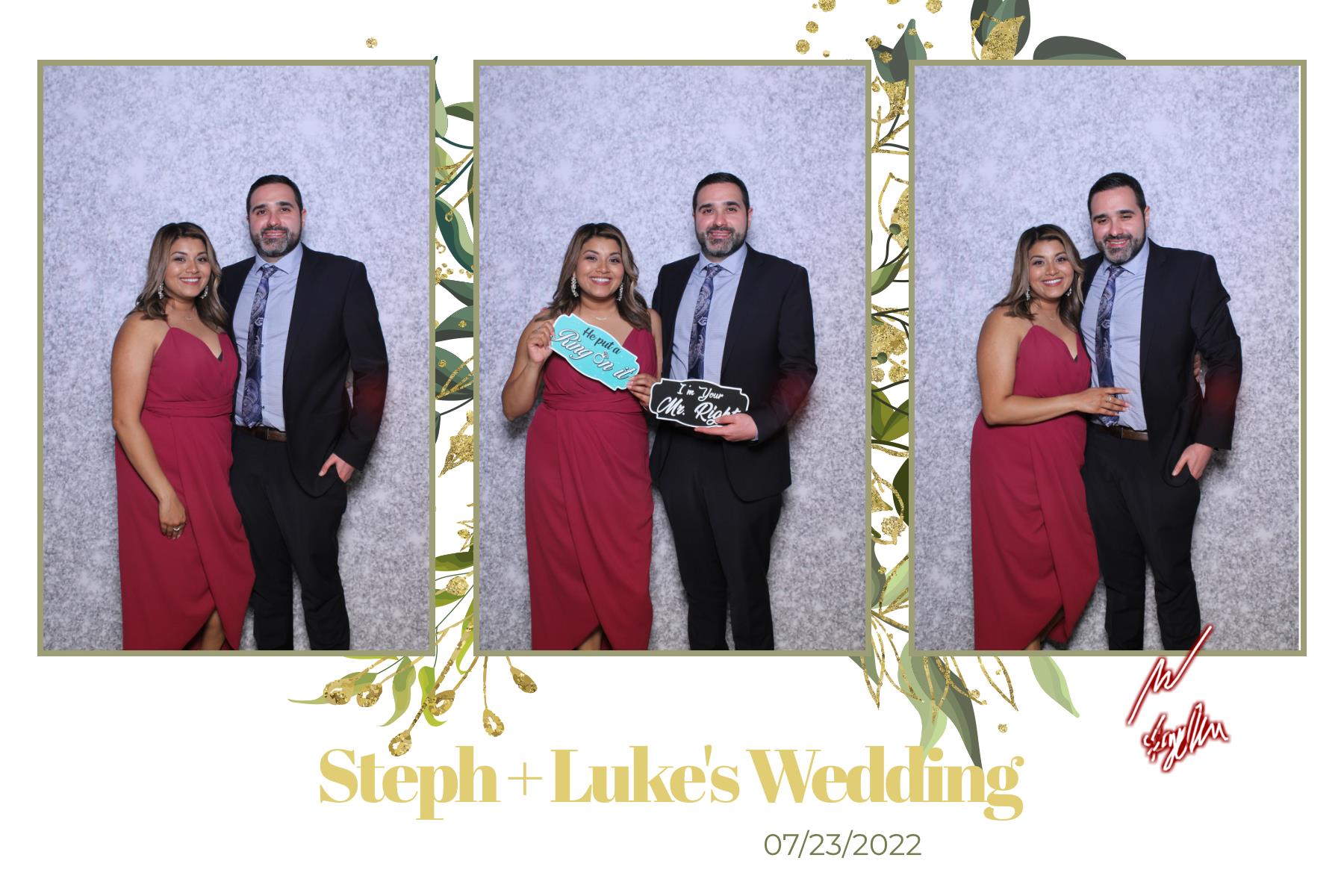 Steph & Luke | View more photos from the event at gallery.myselfiemirror.ca/u/romanmyselfiemirrorca/Steph-Luke