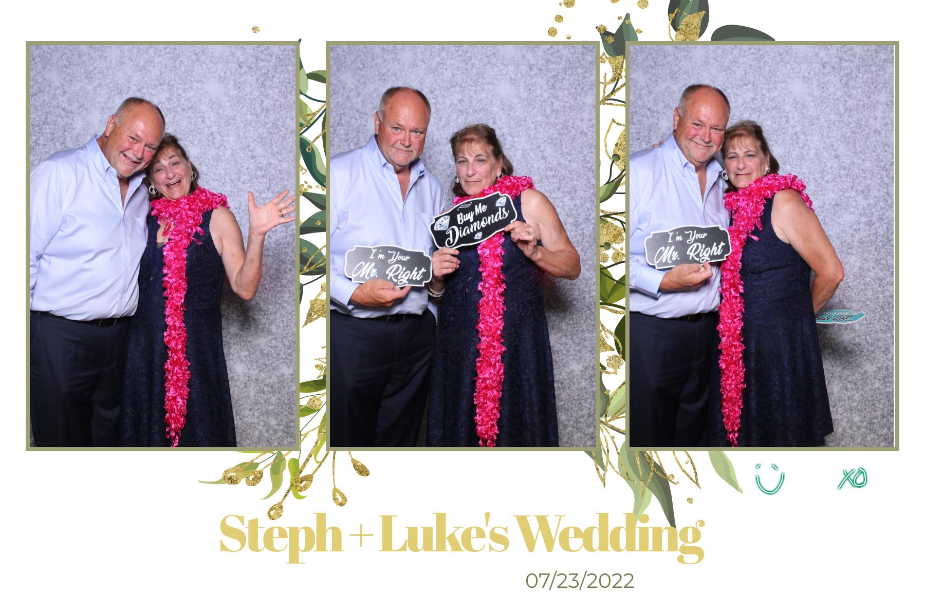 Steph & Luke | View more photos from the event at gallery.myselfiemirror.ca/u/romanmyselfiemirrorca/Steph-Luke