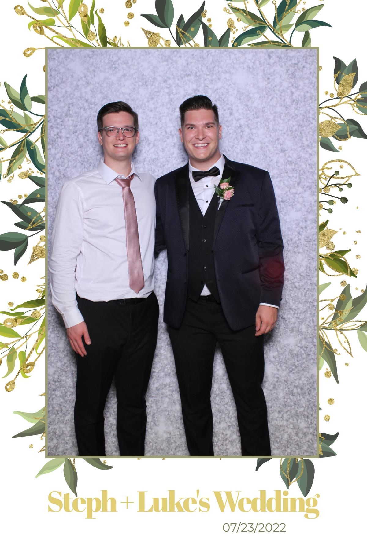 Steph & Luke | View more photos from the event at gallery.myselfiemirror.ca/u/romanmyselfiemirrorca/Steph-Luke