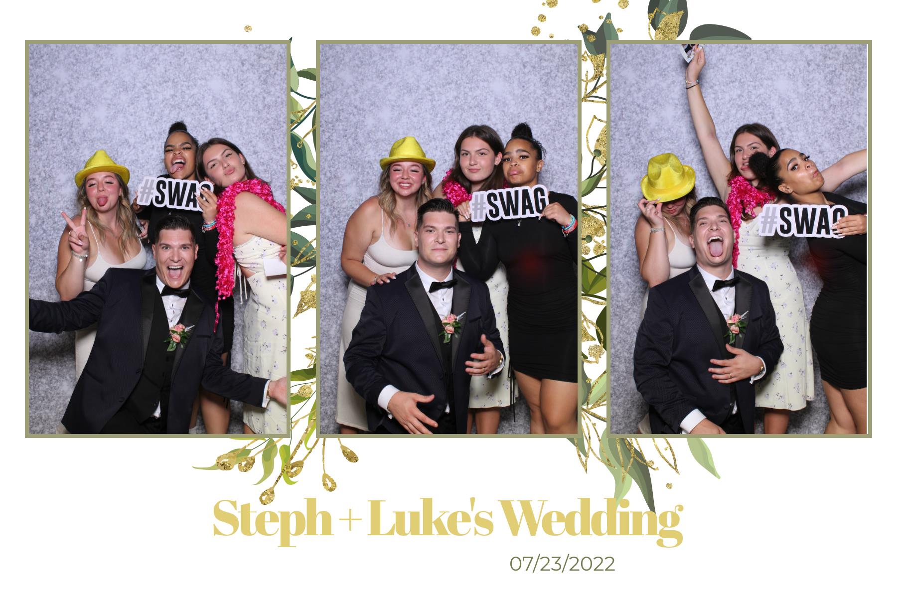 Steph & Luke | View more photos from the event at gallery.myselfiemirror.ca/u/romanmyselfiemirrorca/Steph-Luke