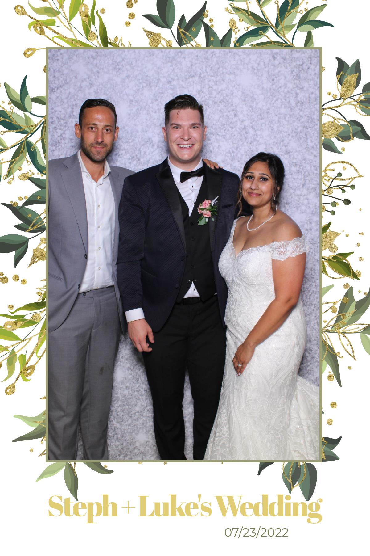 Steph & Luke | View more photos from the event at gallery.myselfiemirror.ca/u/romanmyselfiemirrorca/Steph-Luke