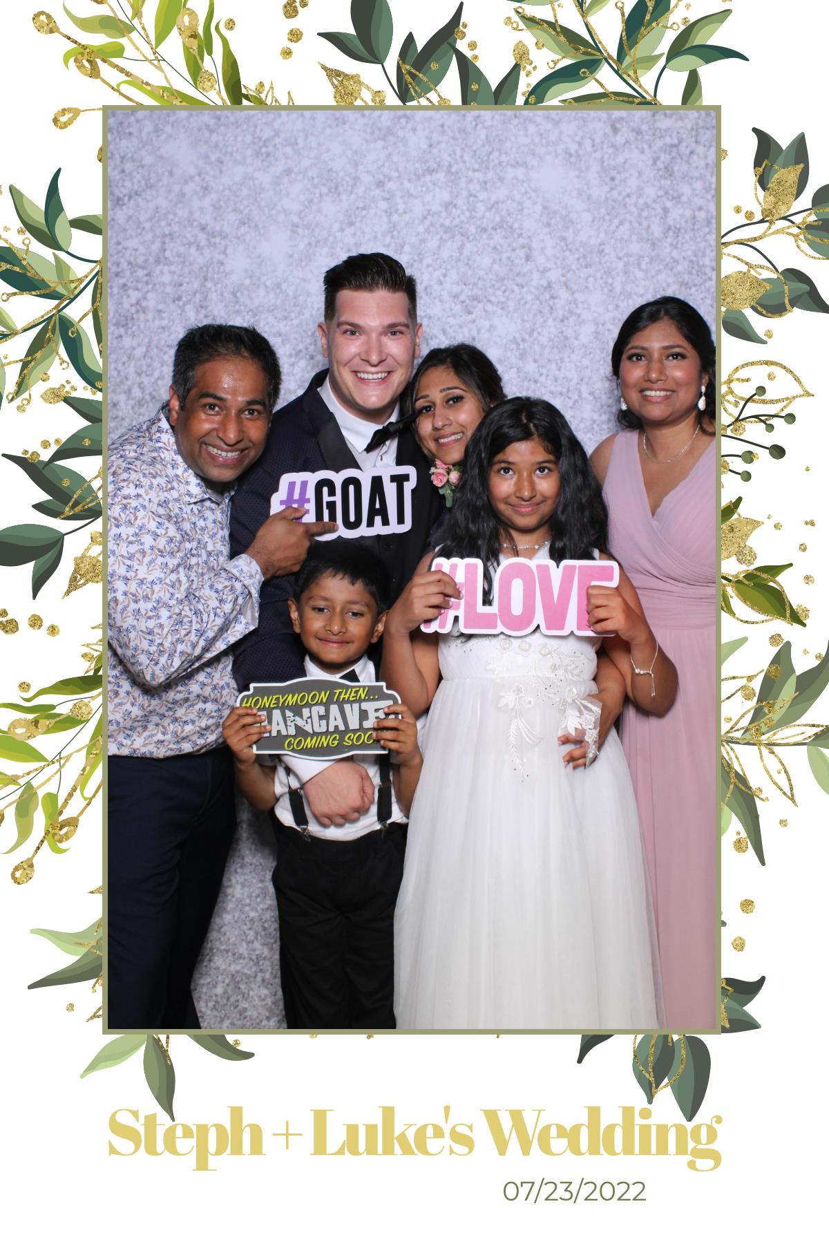 Steph & Luke | View more photos from the event at gallery.myselfiemirror.ca/u/romanmyselfiemirrorca/Steph-Luke