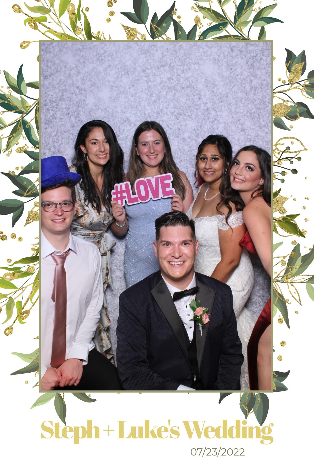 Steph & Luke | View more photos from the event at gallery.myselfiemirror.ca/u/romanmyselfiemirrorca/Steph-Luke