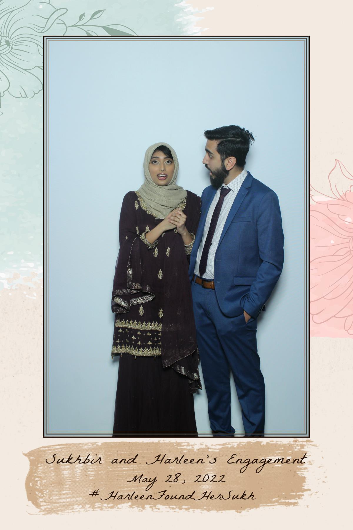 Sukhbir & Harleen's Engagement  | View more photos from the event at gallery.myselfiemirror.ca/u/romanmyselfiemirrorca/Sukhbir-Harleens-Engagement