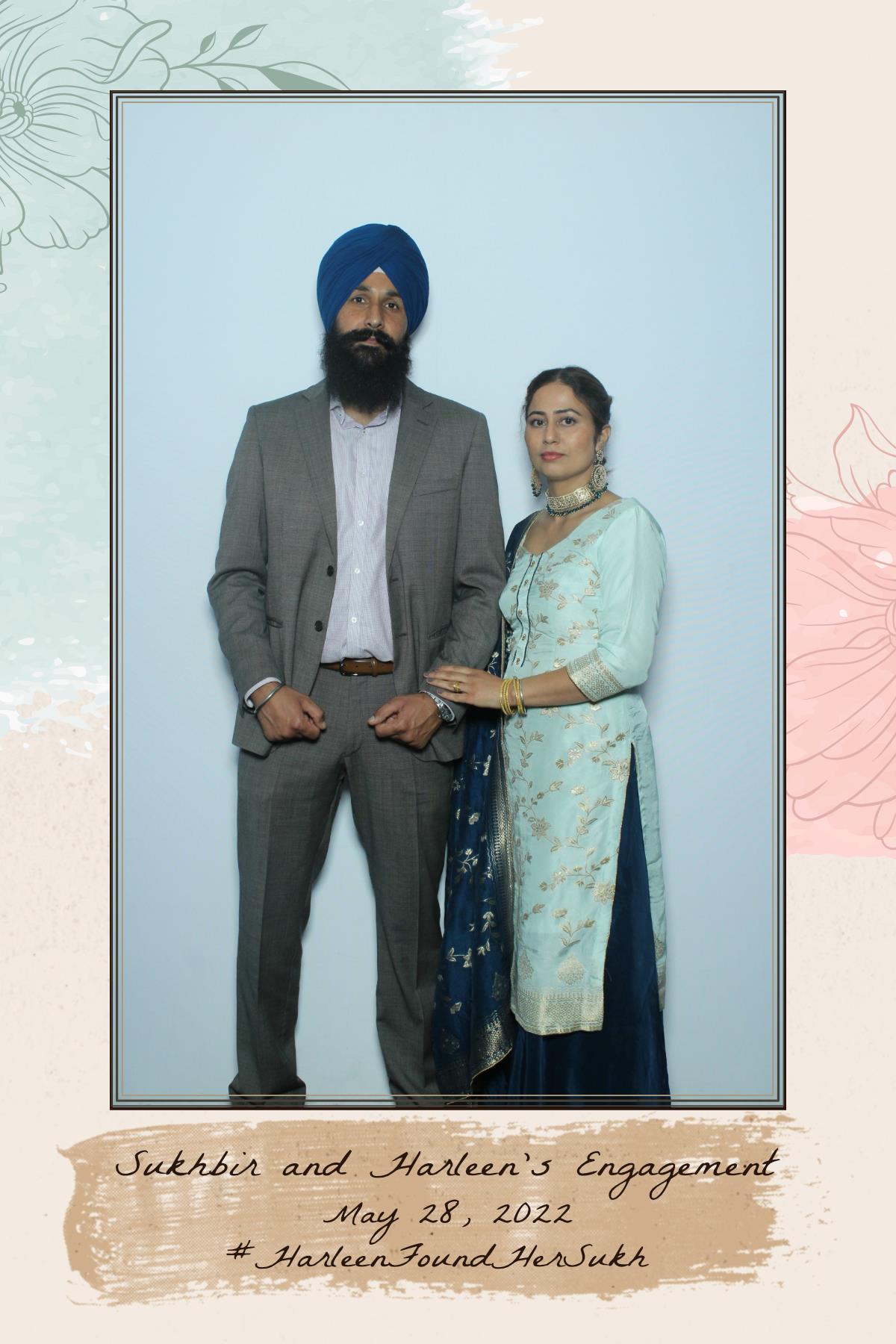Sukhbir & Harleen's Engagement  | View more photos from the event at gallery.myselfiemirror.ca/u/romanmyselfiemirrorca/Sukhbir-Harleens-Engagement