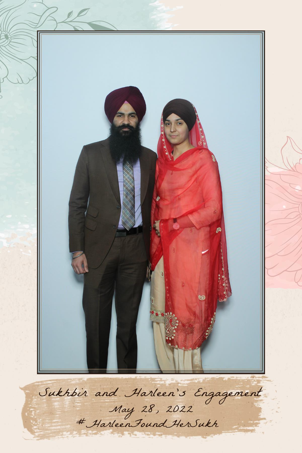 Sukhbir & Harleen's Engagement  | View more photos from the event at gallery.myselfiemirror.ca/u/romanmyselfiemirrorca/Sukhbir-Harleens-Engagement