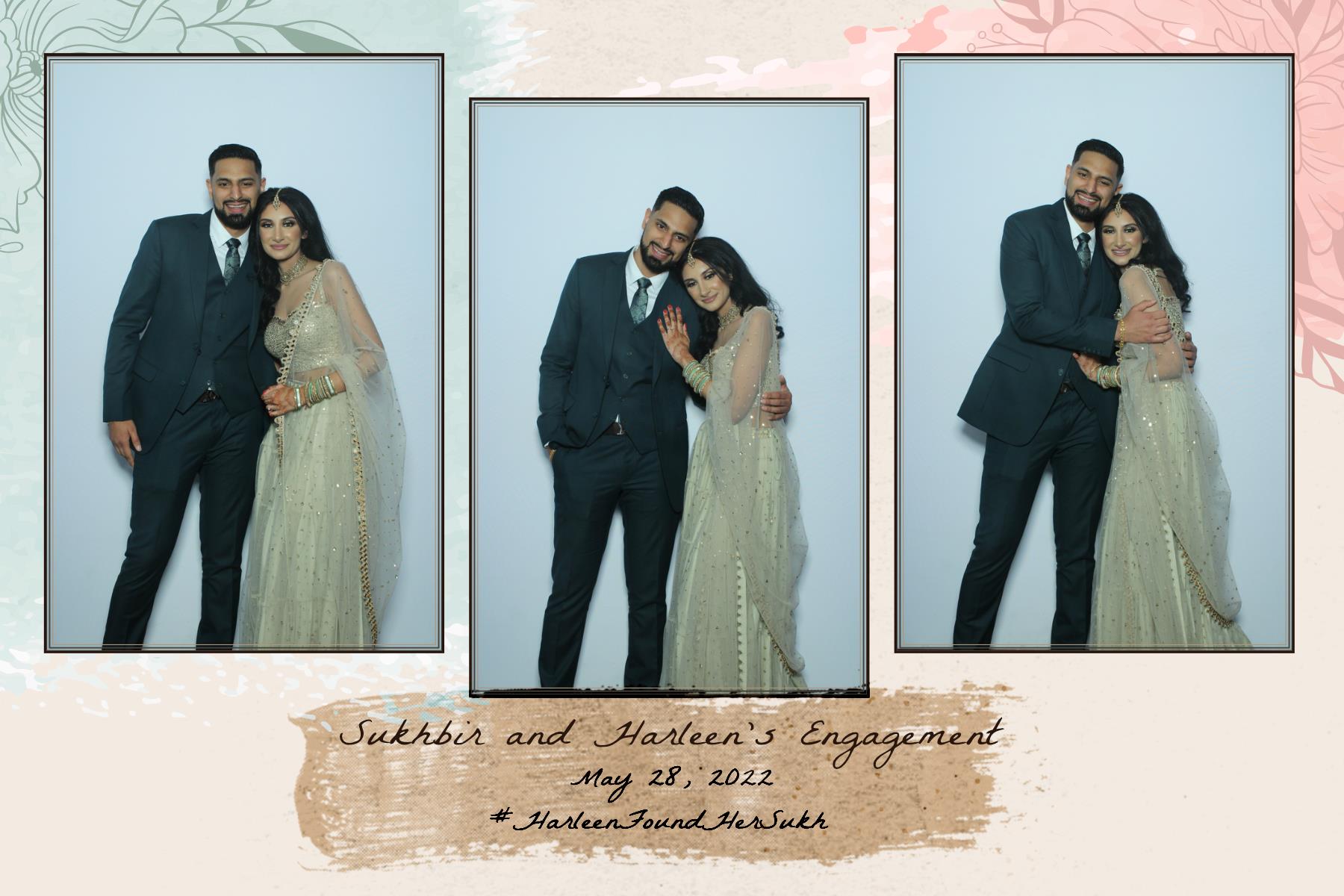 Sukhbir & Harleen's Engagement  | View more photos from the event at gallery.myselfiemirror.ca/u/romanmyselfiemirrorca/Sukhbir-Harleens-Engagement