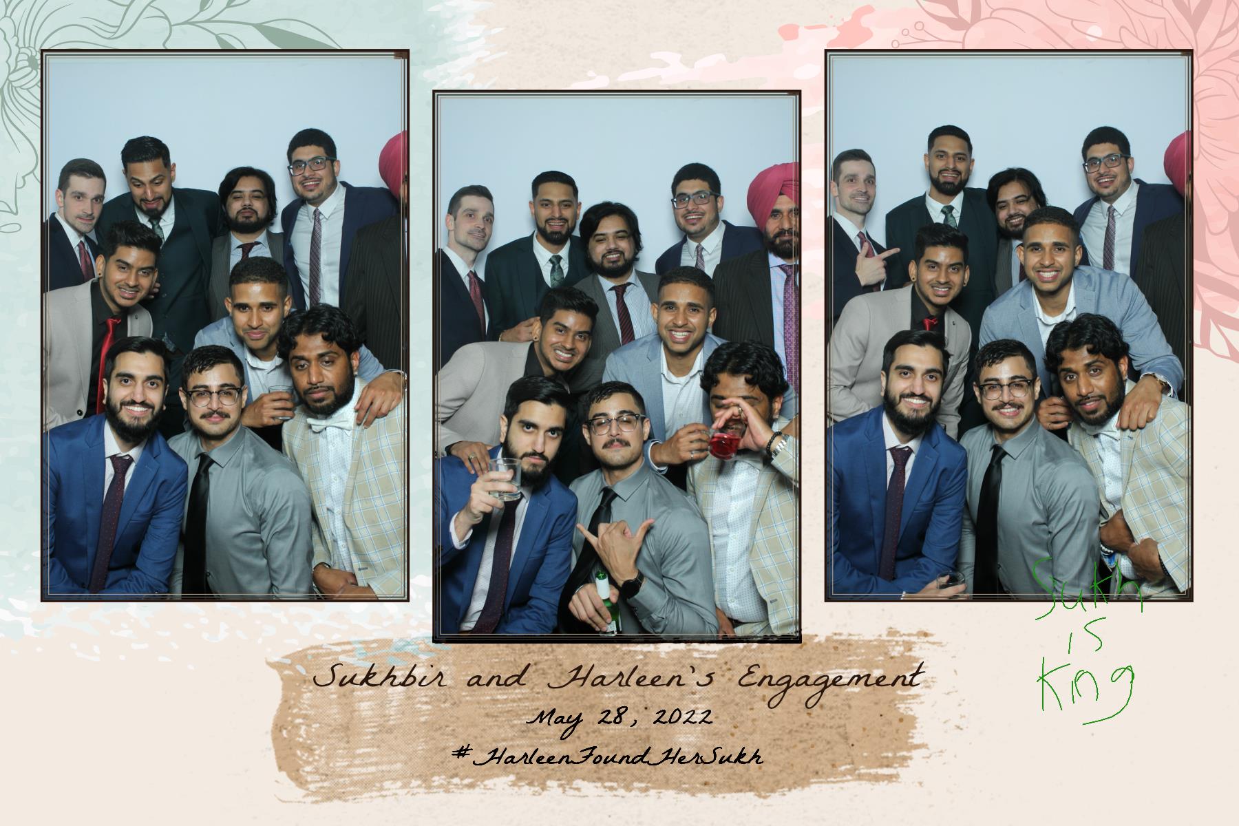 Sukhbir & Harleen's Engagement  | View more photos from the event at gallery.myselfiemirror.ca/u/romanmyselfiemirrorca/Sukhbir-Harleens-Engagement