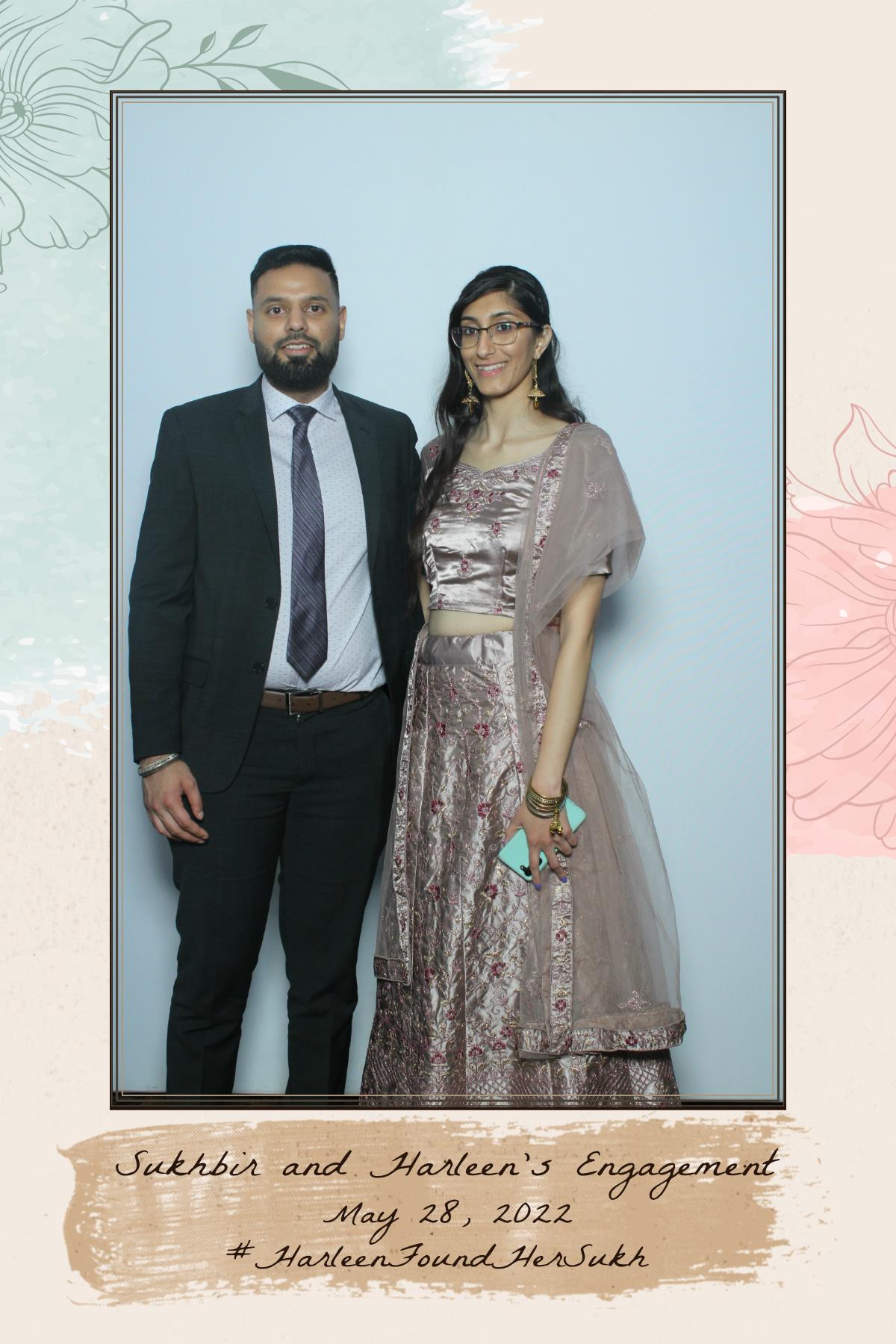 Sukhbir & Harleen's Engagement  | View more photos from the event at gallery.myselfiemirror.ca/u/romanmyselfiemirrorca/Sukhbir-Harleens-Engagement
