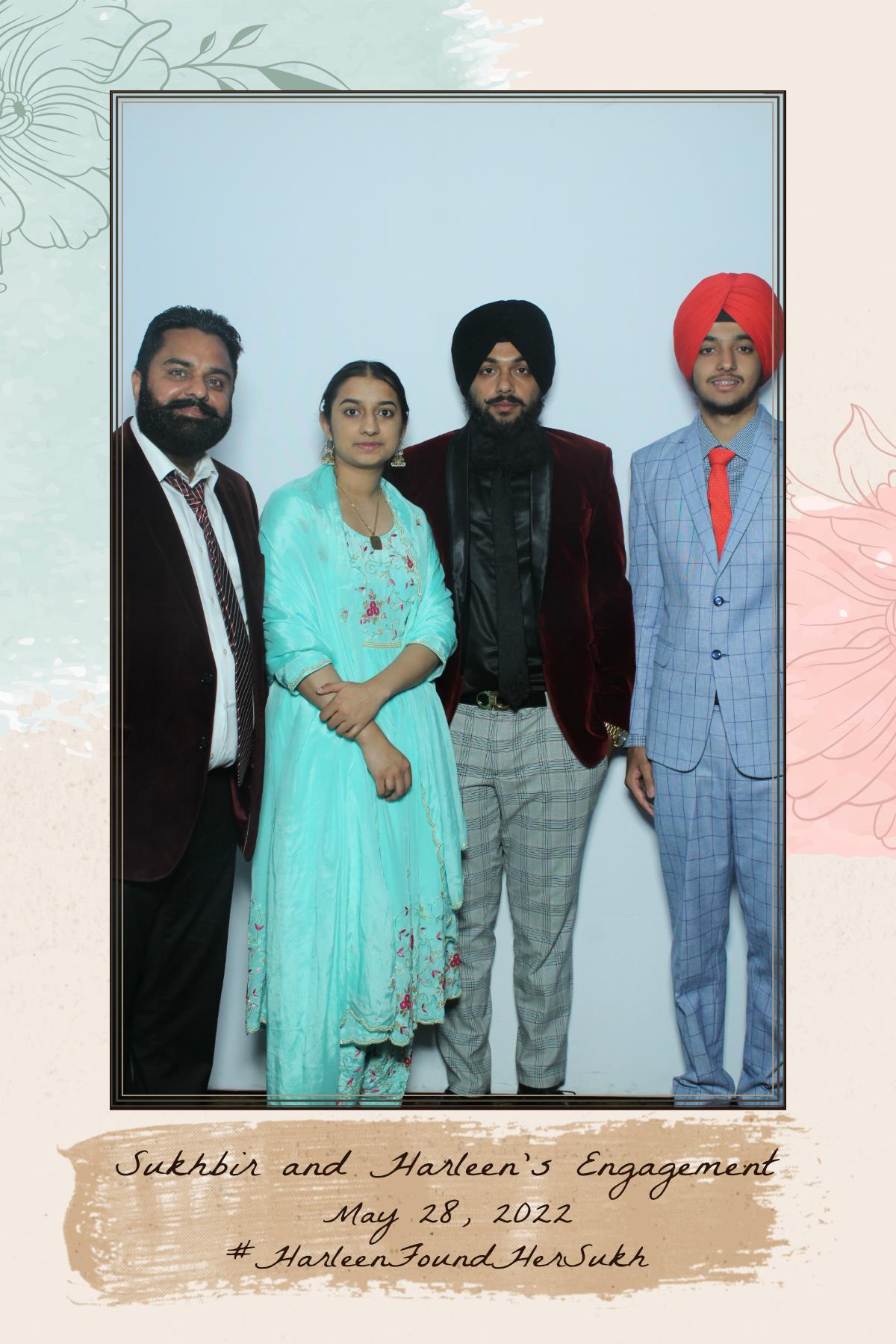 Sukhbir & Harleen's Engagement  | View more photos from the event at gallery.myselfiemirror.ca/u/romanmyselfiemirrorca/Sukhbir-Harleens-Engagement