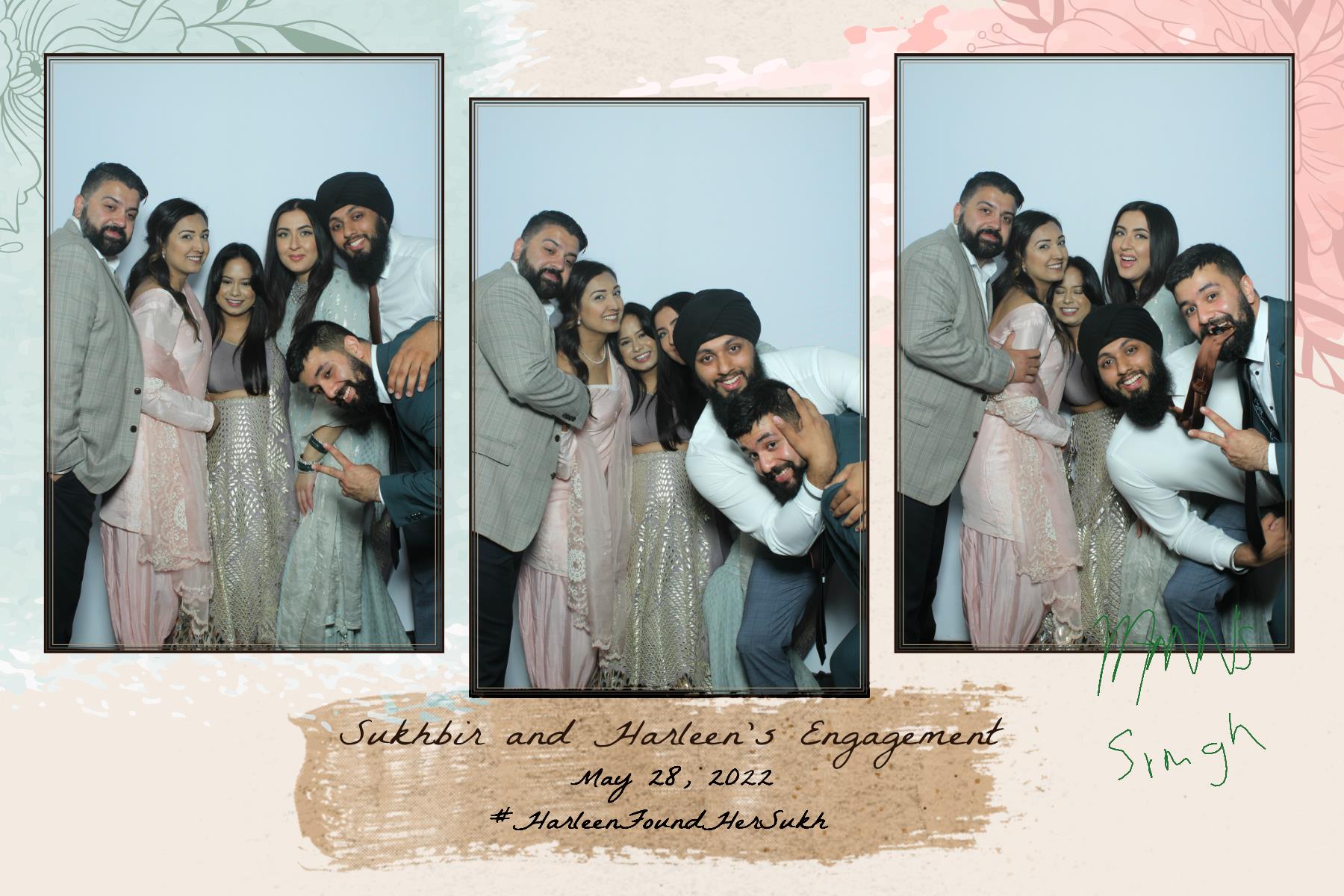 Sukhbir & Harleen's Engagement  | View more photos from the event at gallery.myselfiemirror.ca/u/romanmyselfiemirrorca/Sukhbir-Harleens-Engagement