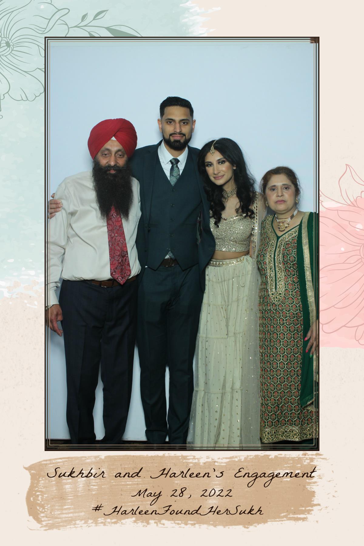Sukhbir & Harleen's Engagement  | View more photos from the event at gallery.myselfiemirror.ca/u/romanmyselfiemirrorca/Sukhbir-Harleens-Engagement