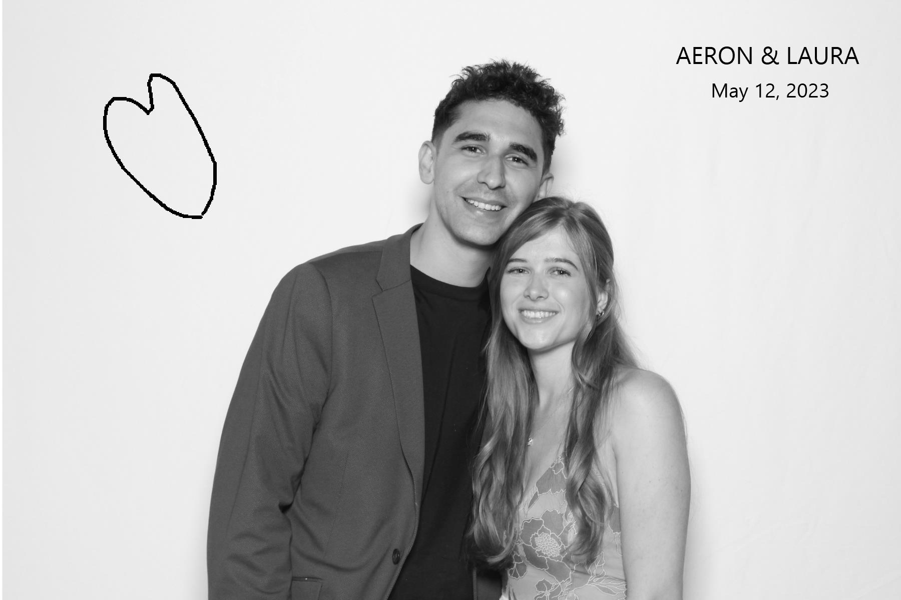 Aeron & Laura | View more photos from the event at gallery.myselfiemirror.ca/u/romanmyselfiemirrorca/Aeron-Laura