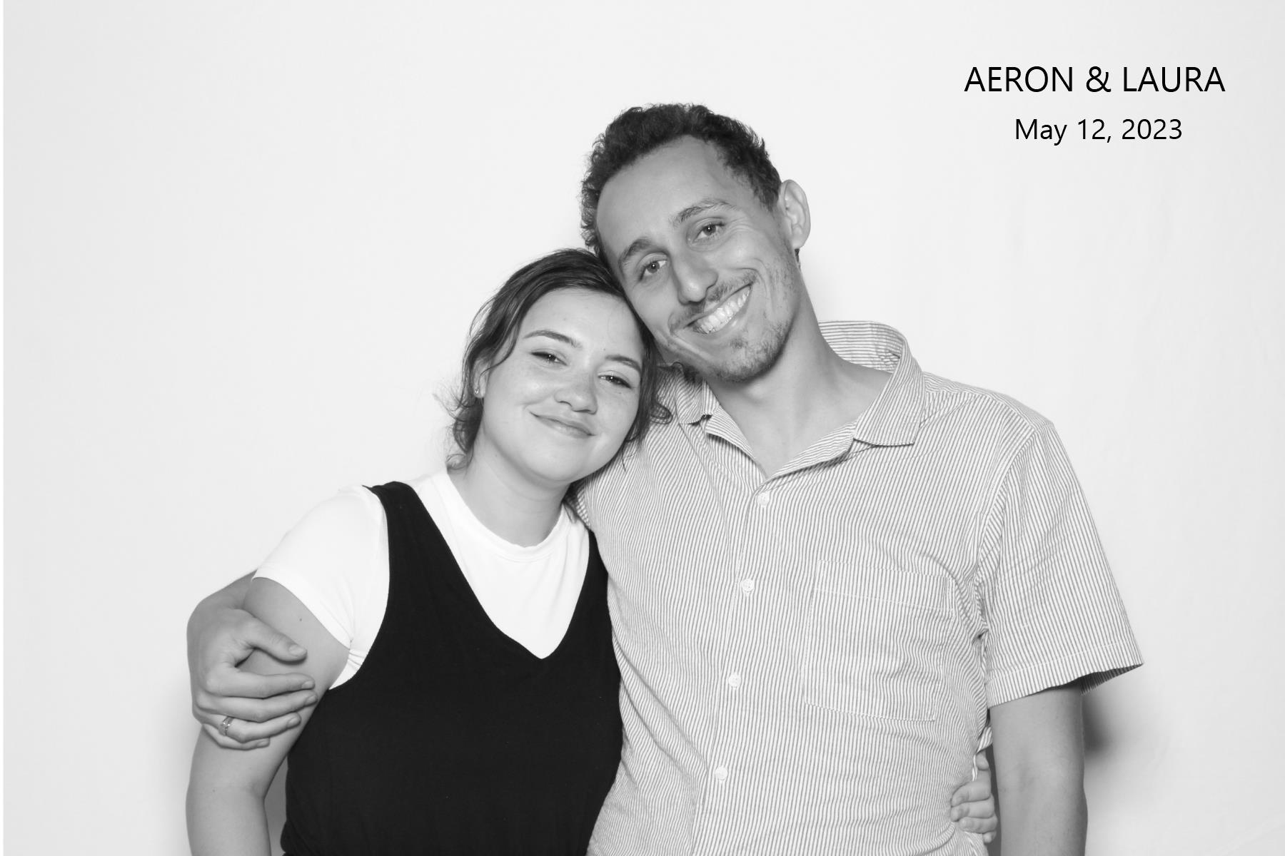 Aeron & Laura | View more photos from the event at gallery.myselfiemirror.ca/u/romanmyselfiemirrorca/Aeron-Laura