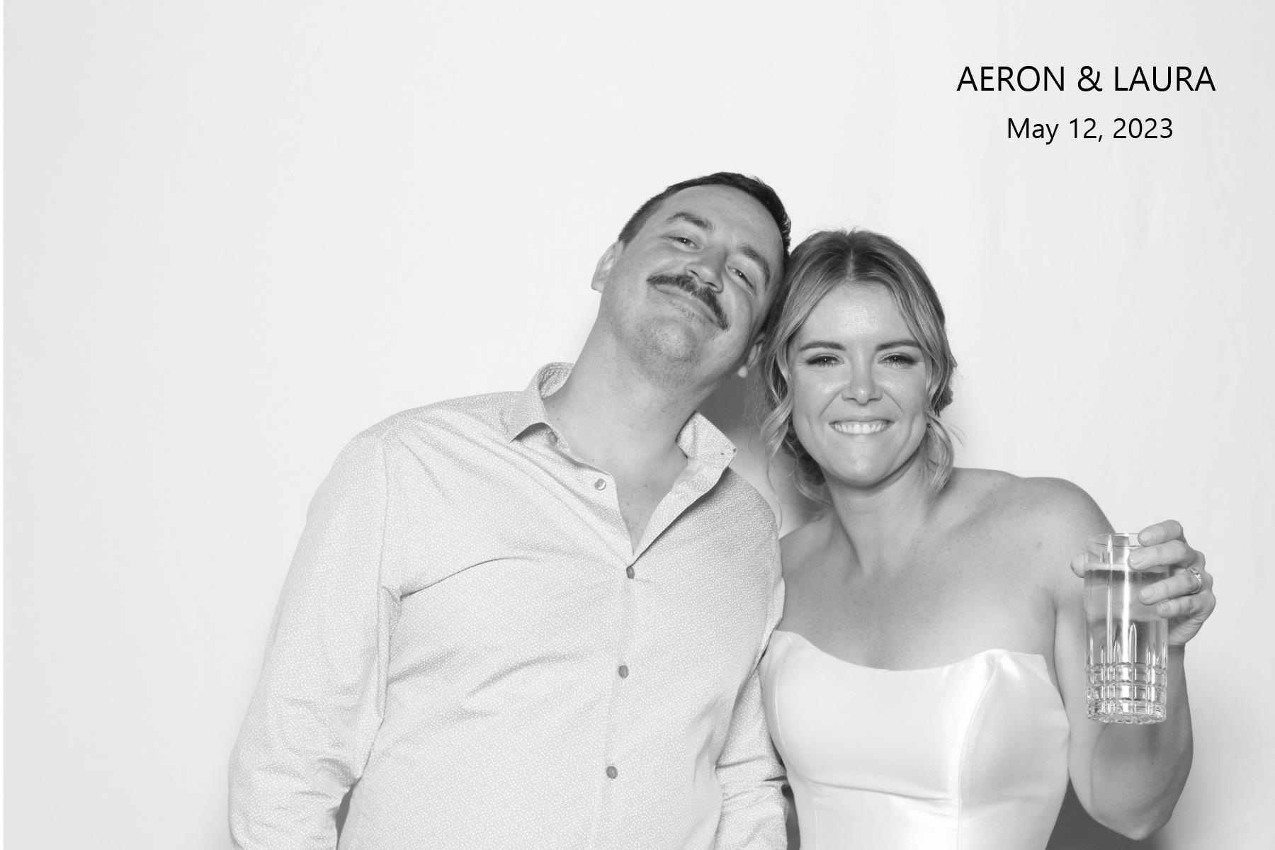 Aeron & Laura | View more photos from the event at gallery.myselfiemirror.ca/u/romanmyselfiemirrorca/Aeron-Laura