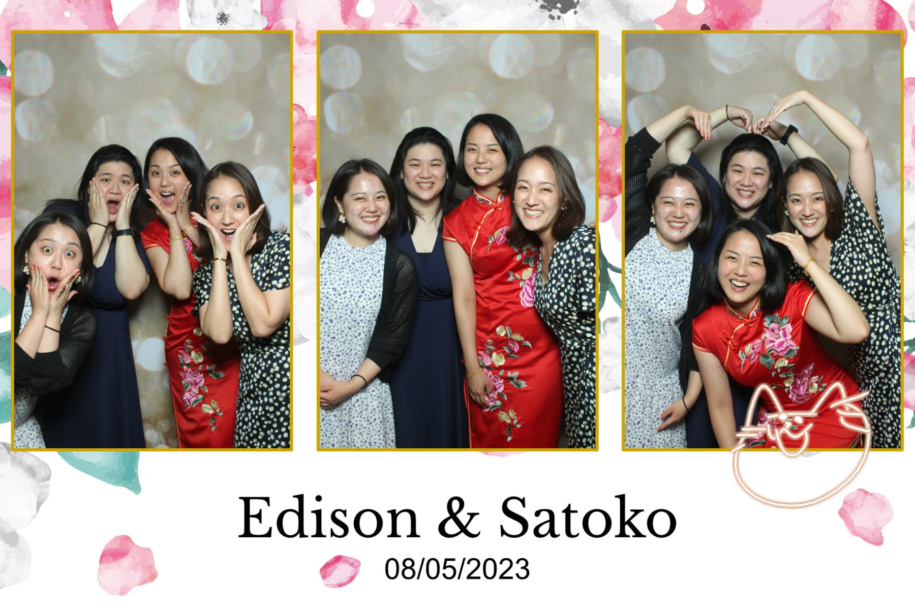 Edison & Satoko | View more photos from the event at gallery.myselfiemirror.ca/u/romanmyselfiemirrorca/Edison-Satoko