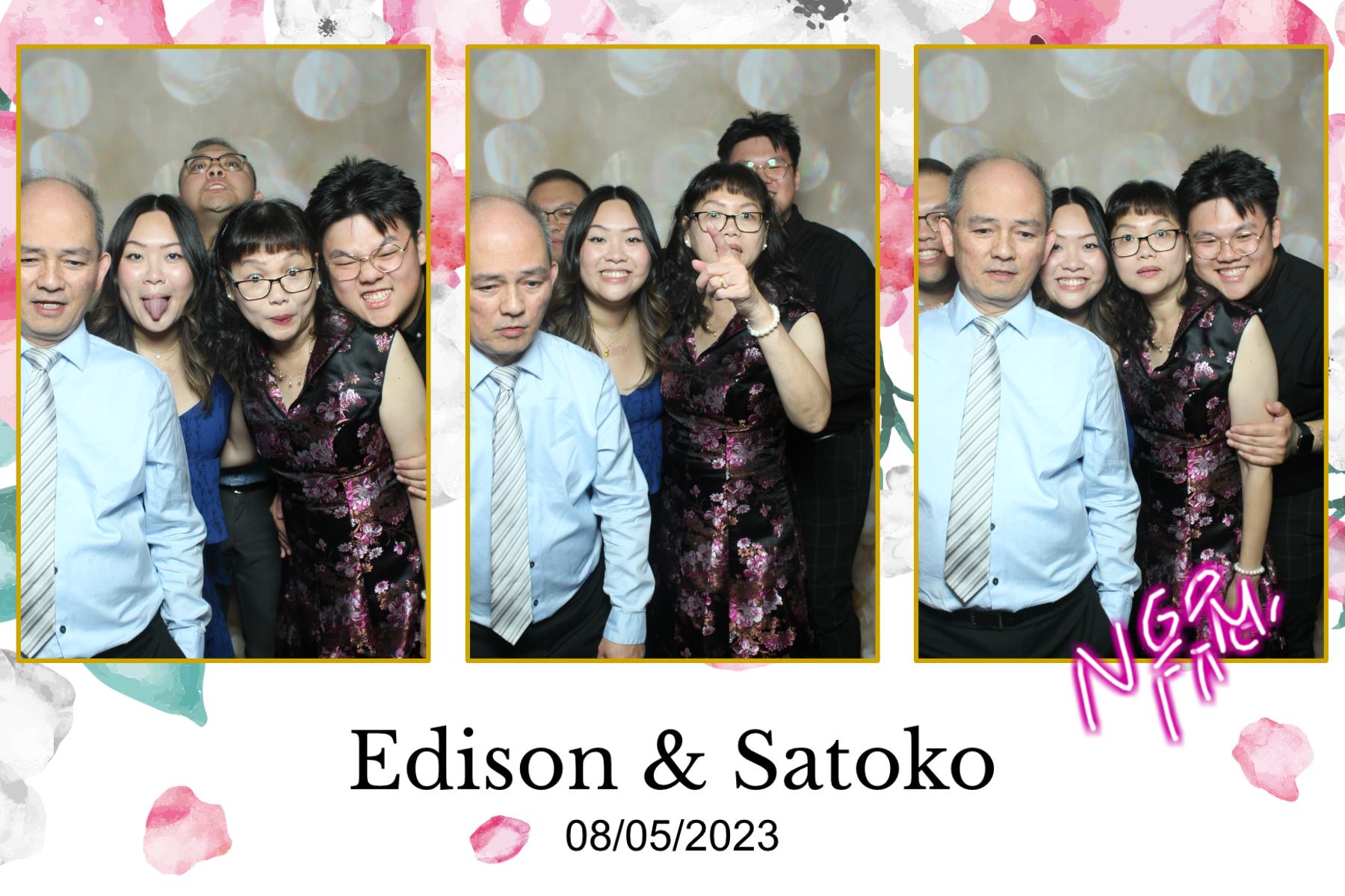 Edison & Satoko | View more photos from the event at gallery.myselfiemirror.ca/u/romanmyselfiemirrorca/Edison-Satoko