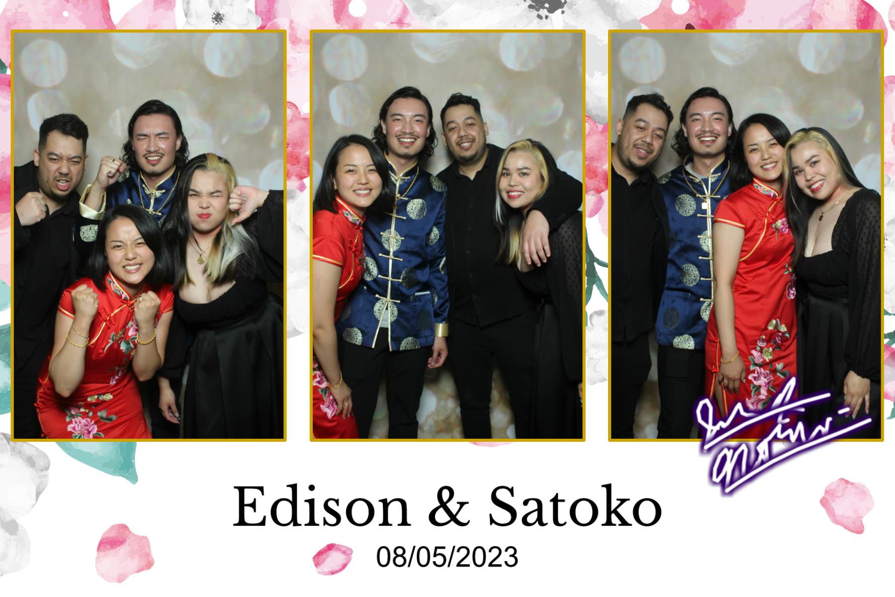 Edison & Satoko | View more photos from the event at gallery.myselfiemirror.ca/u/romanmyselfiemirrorca/Edison-Satoko