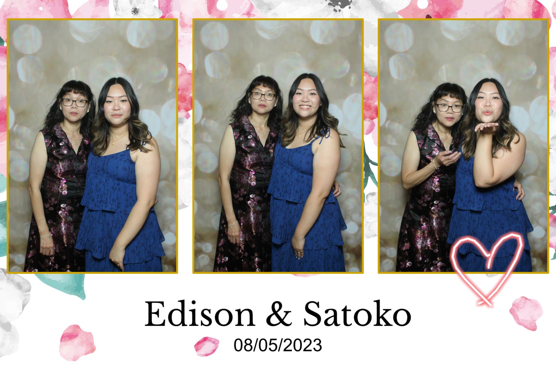 Edison & Satoko | View more photos from the event at gallery.myselfiemirror.ca/u/romanmyselfiemirrorca/Edison-Satoko