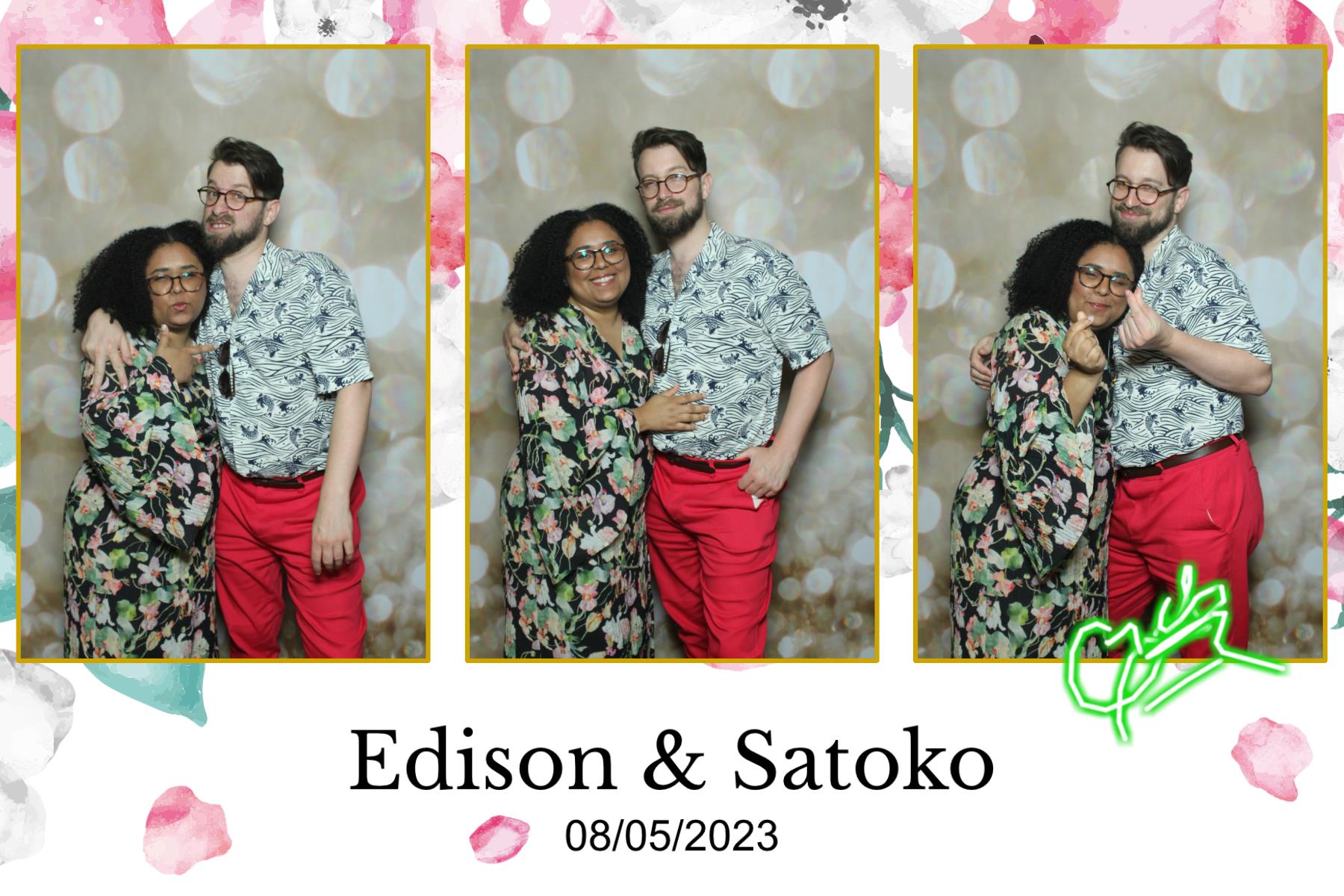 Edison & Satoko | View more photos from the event at gallery.myselfiemirror.ca/u/romanmyselfiemirrorca/Edison-Satoko