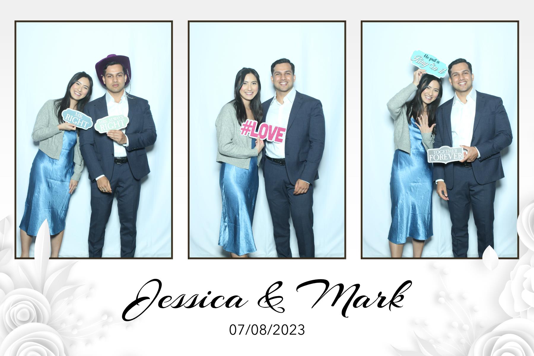 Jessica & Mark  | View more photos from the event at gallery.myselfiemirror.ca/u/romanmyselfiemirrorca/Jessica-Mark