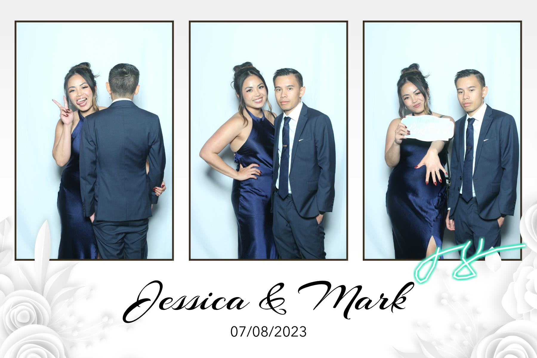Jessica & Mark  | View more photos from the event at gallery.myselfiemirror.ca/u/romanmyselfiemirrorca/Jessica-Mark