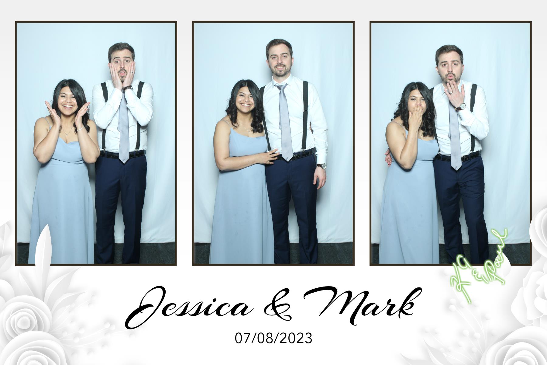 Jessica & Mark  | View more photos from the event at gallery.myselfiemirror.ca/u/romanmyselfiemirrorca/Jessica-Mark
