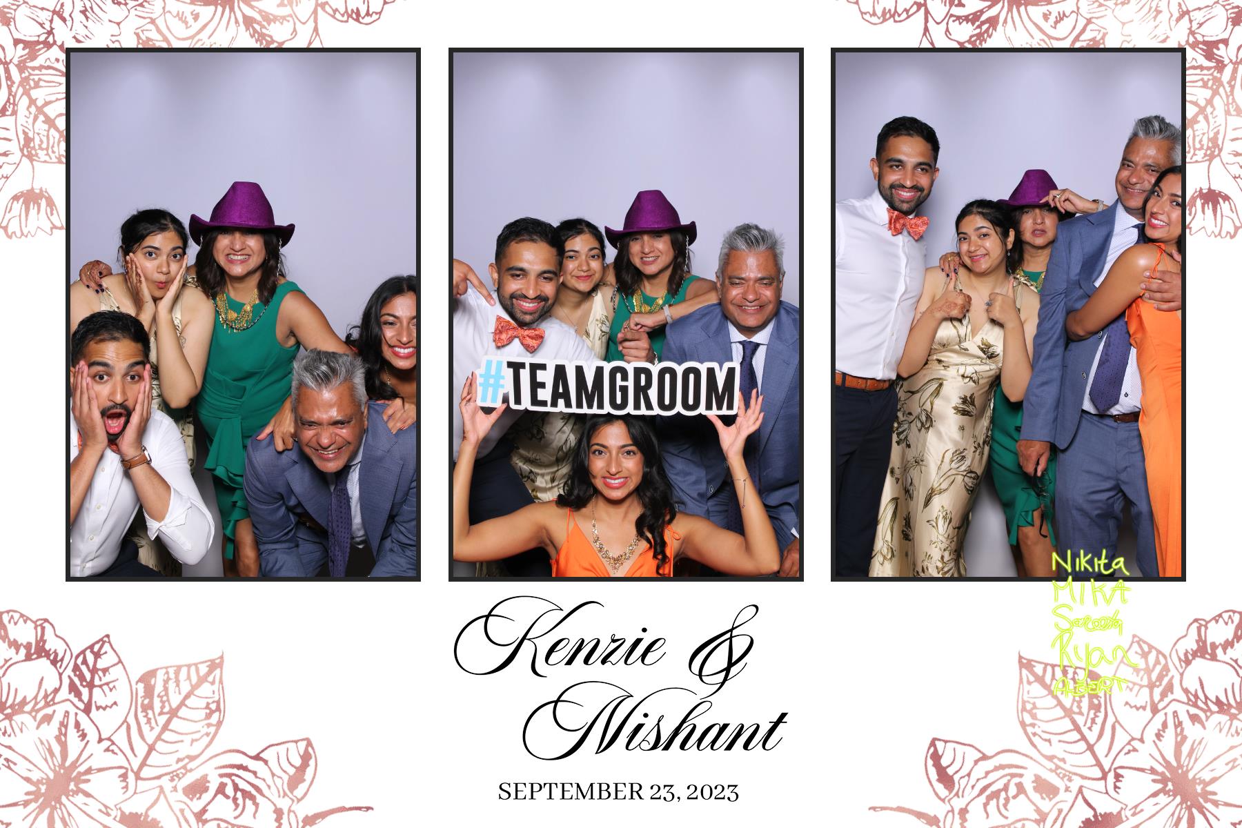 Kenzie & Nishant | View more photos from the event at gallery.myselfiemirror.ca/u/romanmyselfiemirrorca/Kenzie-Nishant