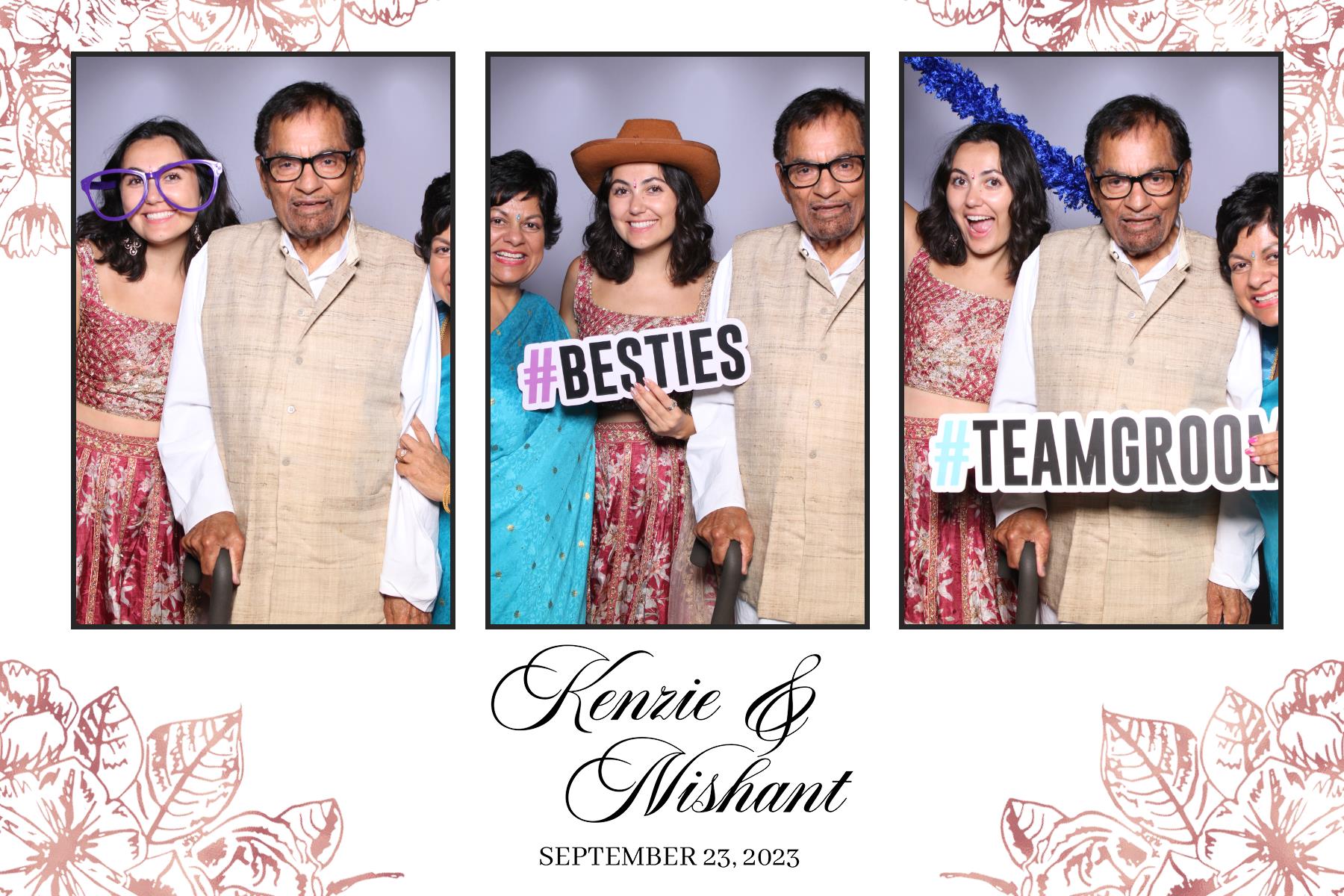 Kenzie & Nishant | View more photos from the event at gallery.myselfiemirror.ca/u/romanmyselfiemirrorca/Kenzie-Nishant